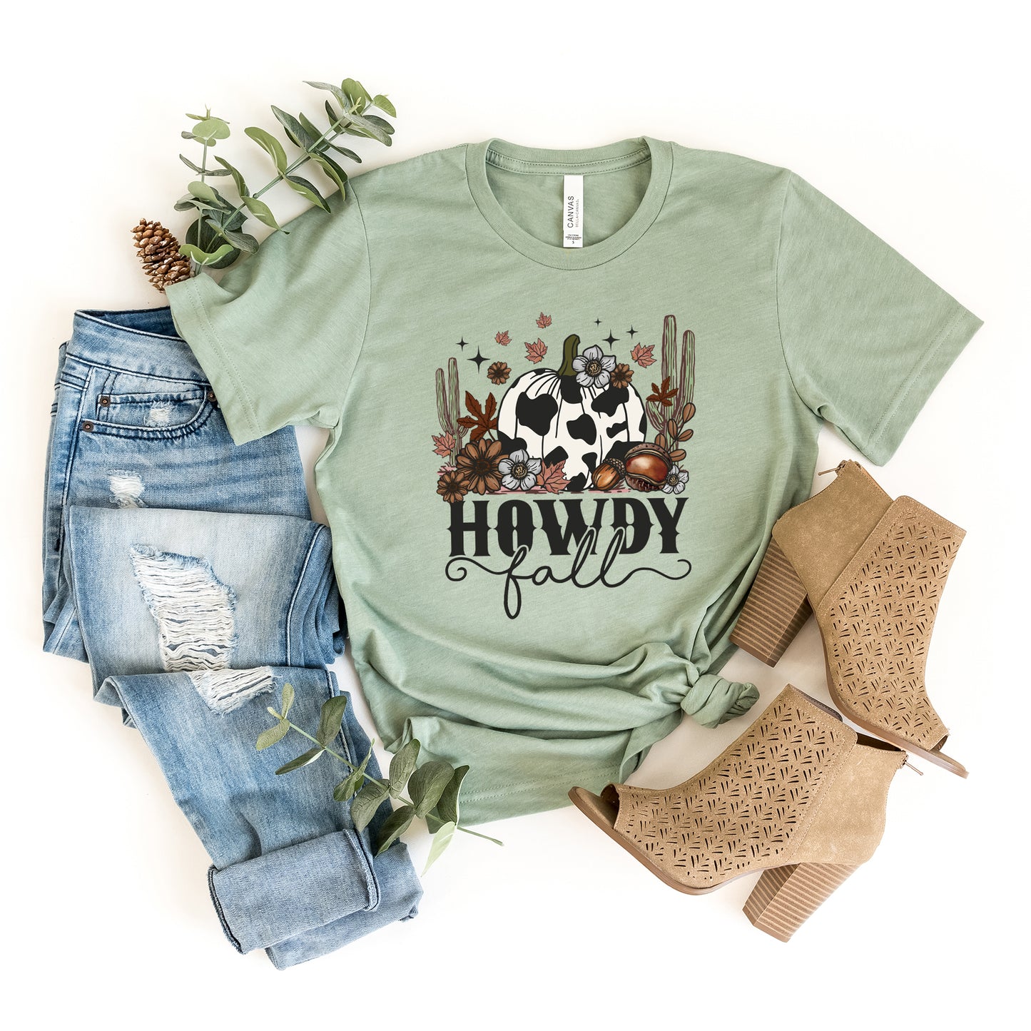 Howdy Fall Pumpkin | Short Sleeve Graphic Tee