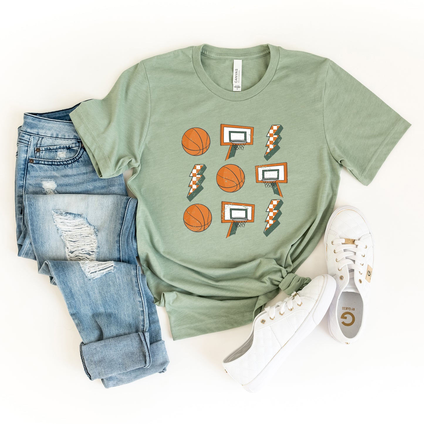 Basketball Collage | Short Sleeve Graphic Tee