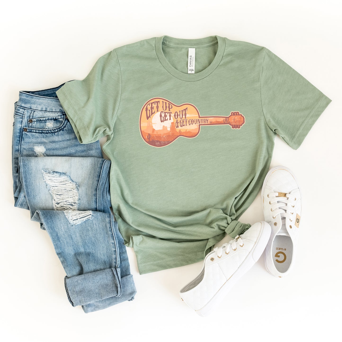 Get Up Get Out Country | Short Sleeve Crew Neck