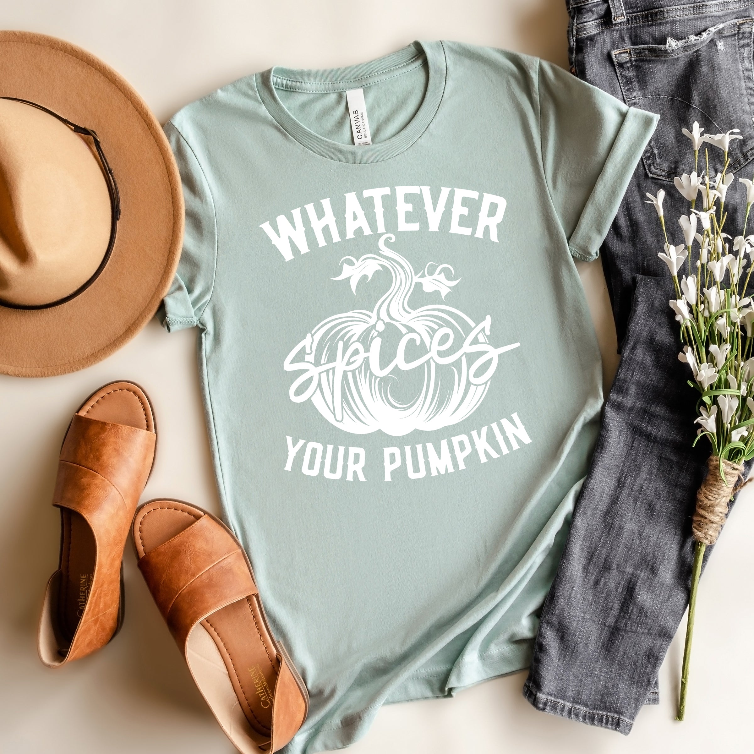 Retro Whatever Spices Your Pumpkin | Short Sleeve Crew Neck