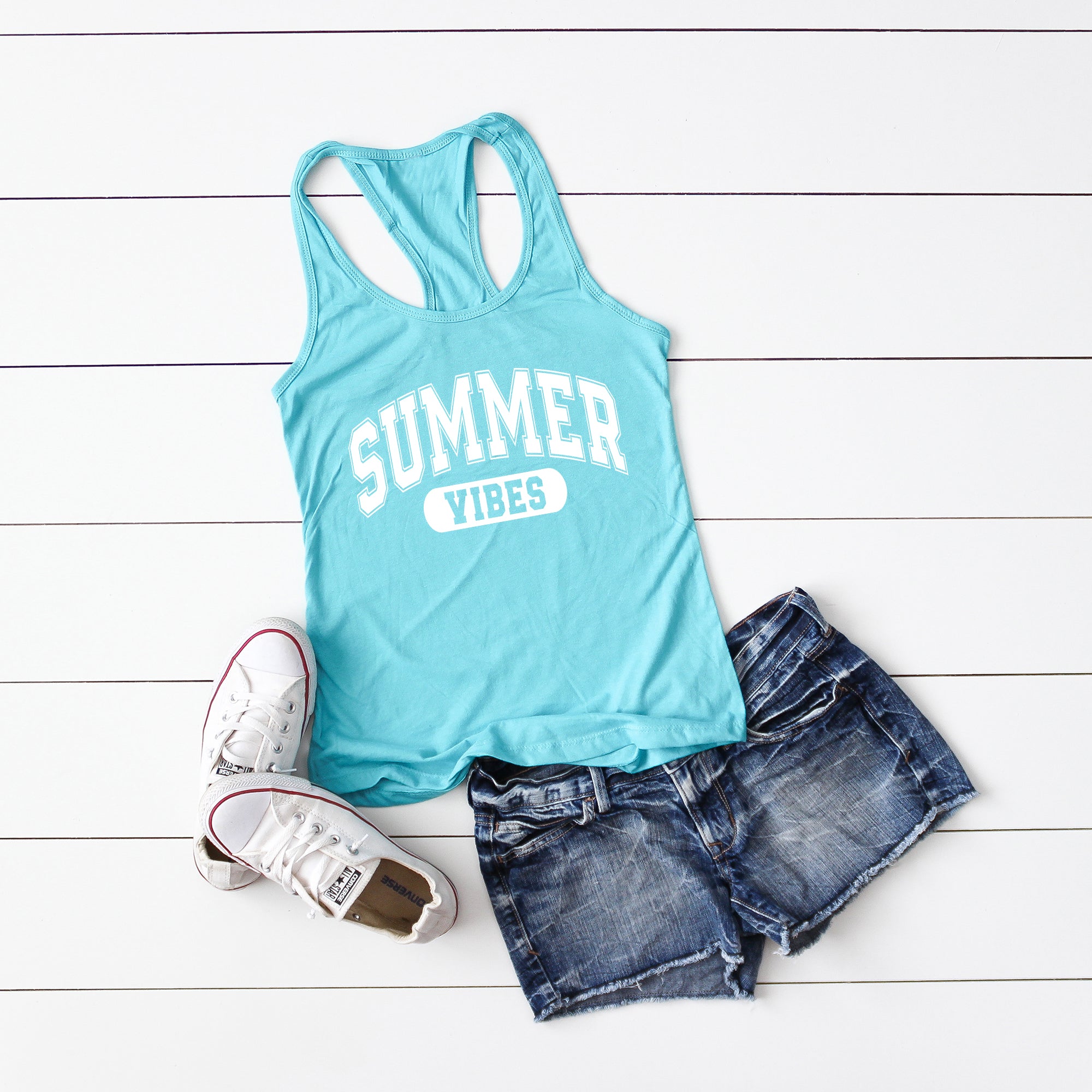 Varsity Summer Vibes | Racerback Tank