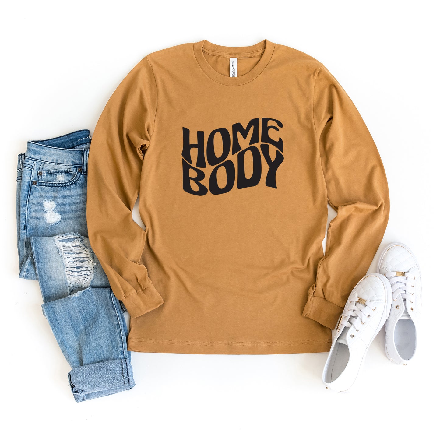 Homebody Wavy | Long Sleeve Crew Neck