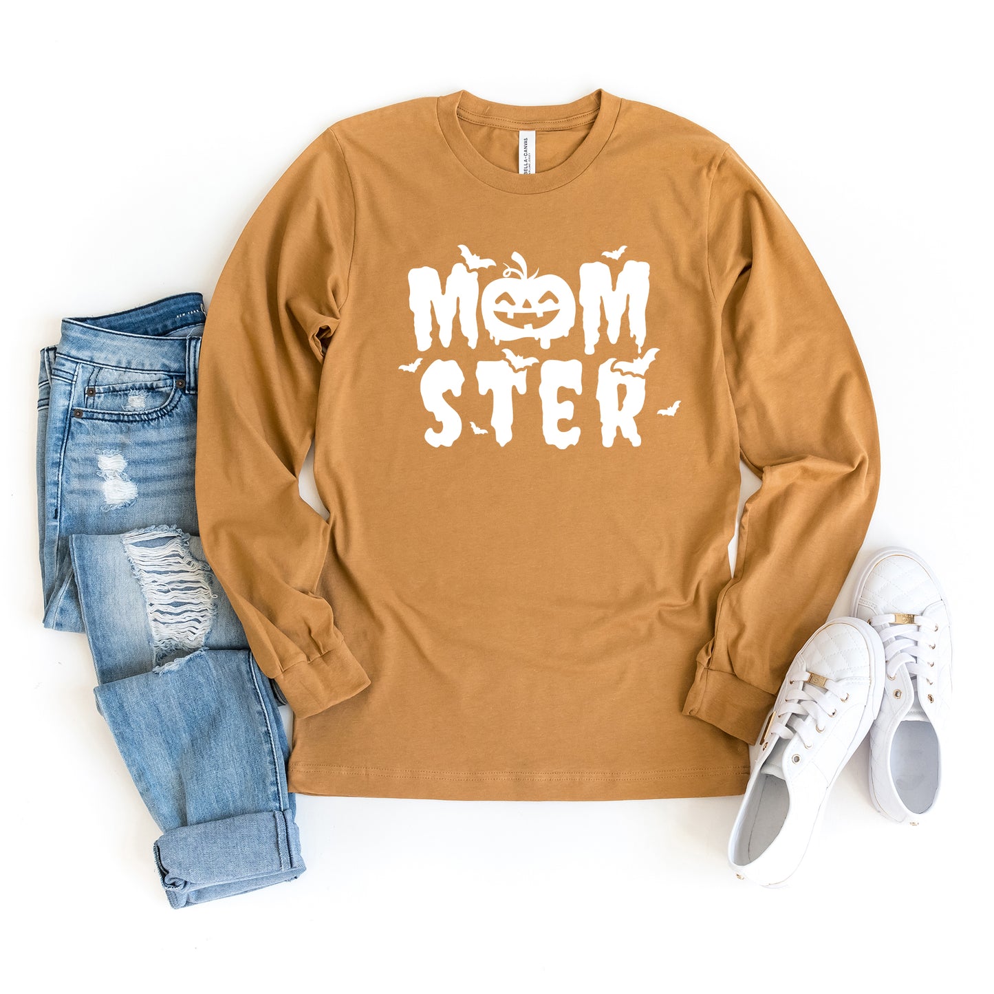 Momster Pumpkin | Long Sleeve Crew Neck