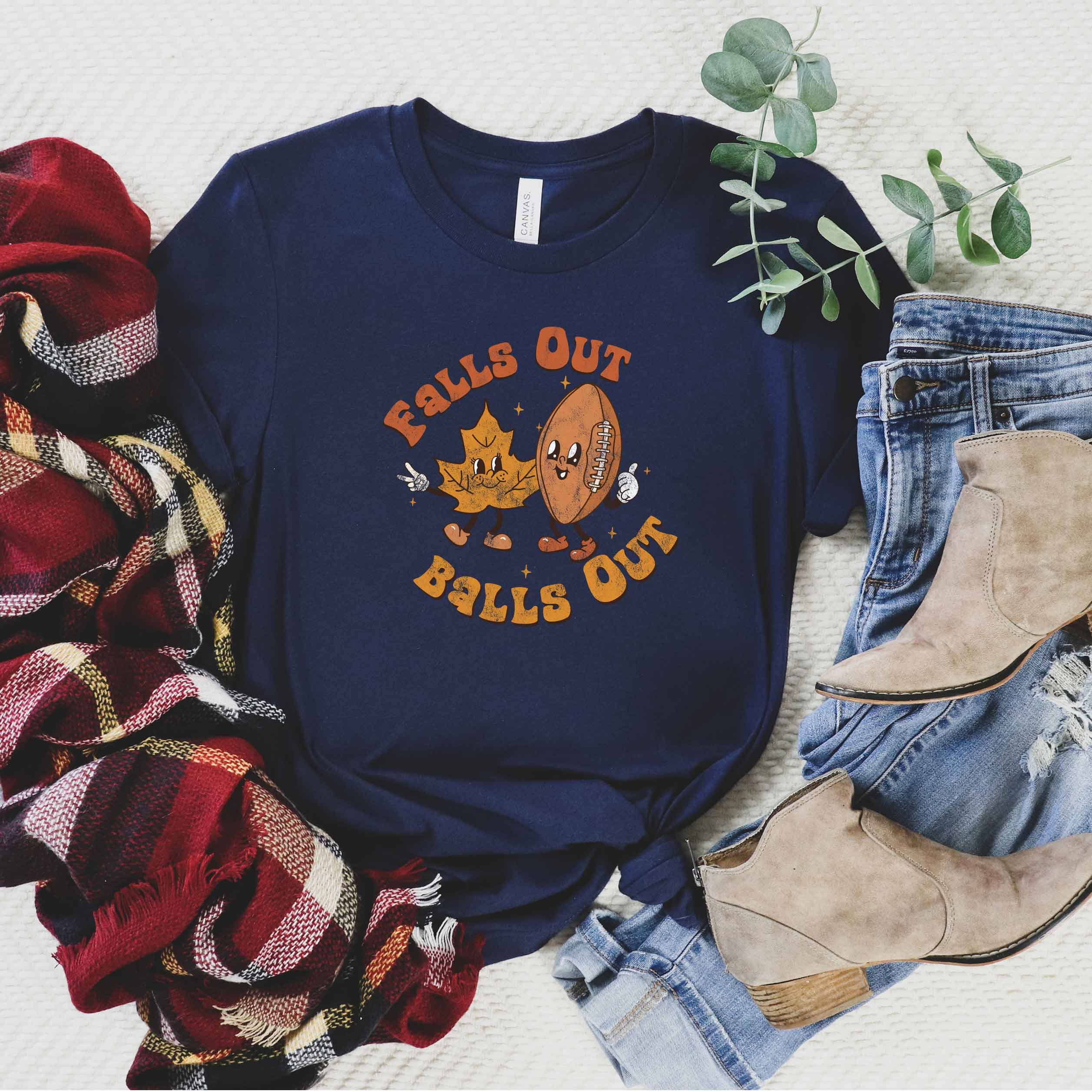 Falls Out Balls Out | Short Sleeve Crew Neck