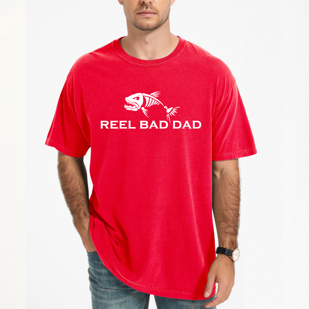 Reel Bad Dad | Men's Garment Dyed Tee