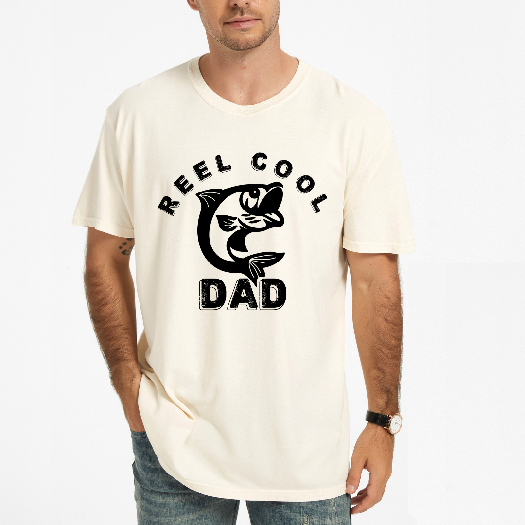 Reel Cool Dad | Men's Garment Dyed Tee