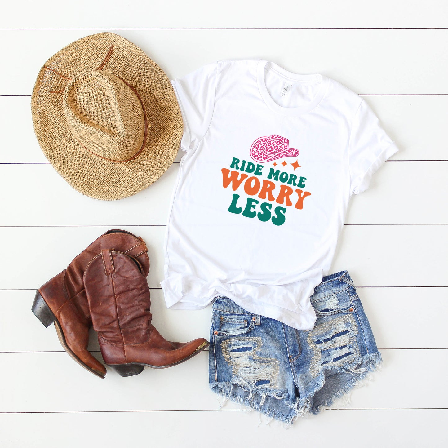 Ride More Worry Less | Short Sleeve Graphic Tee