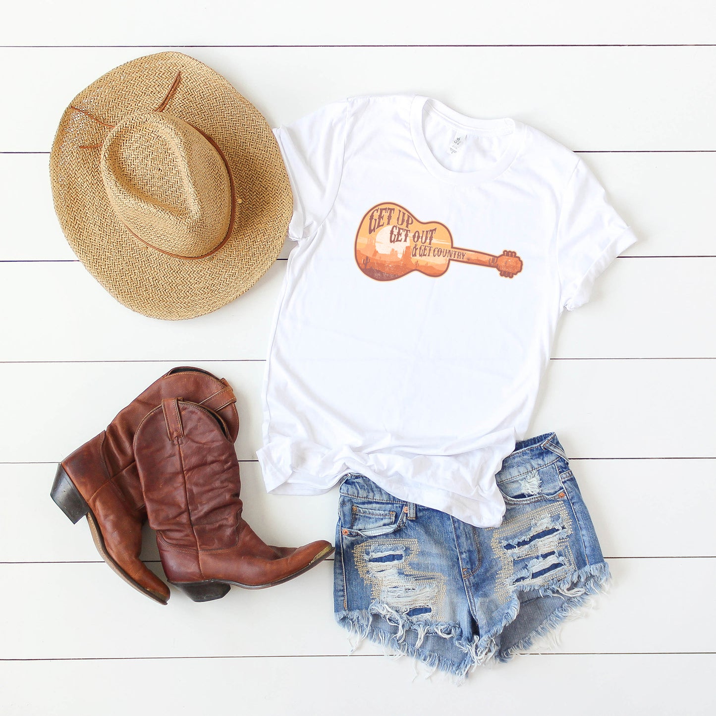Get Up Get Out Country | Short Sleeve Crew Neck