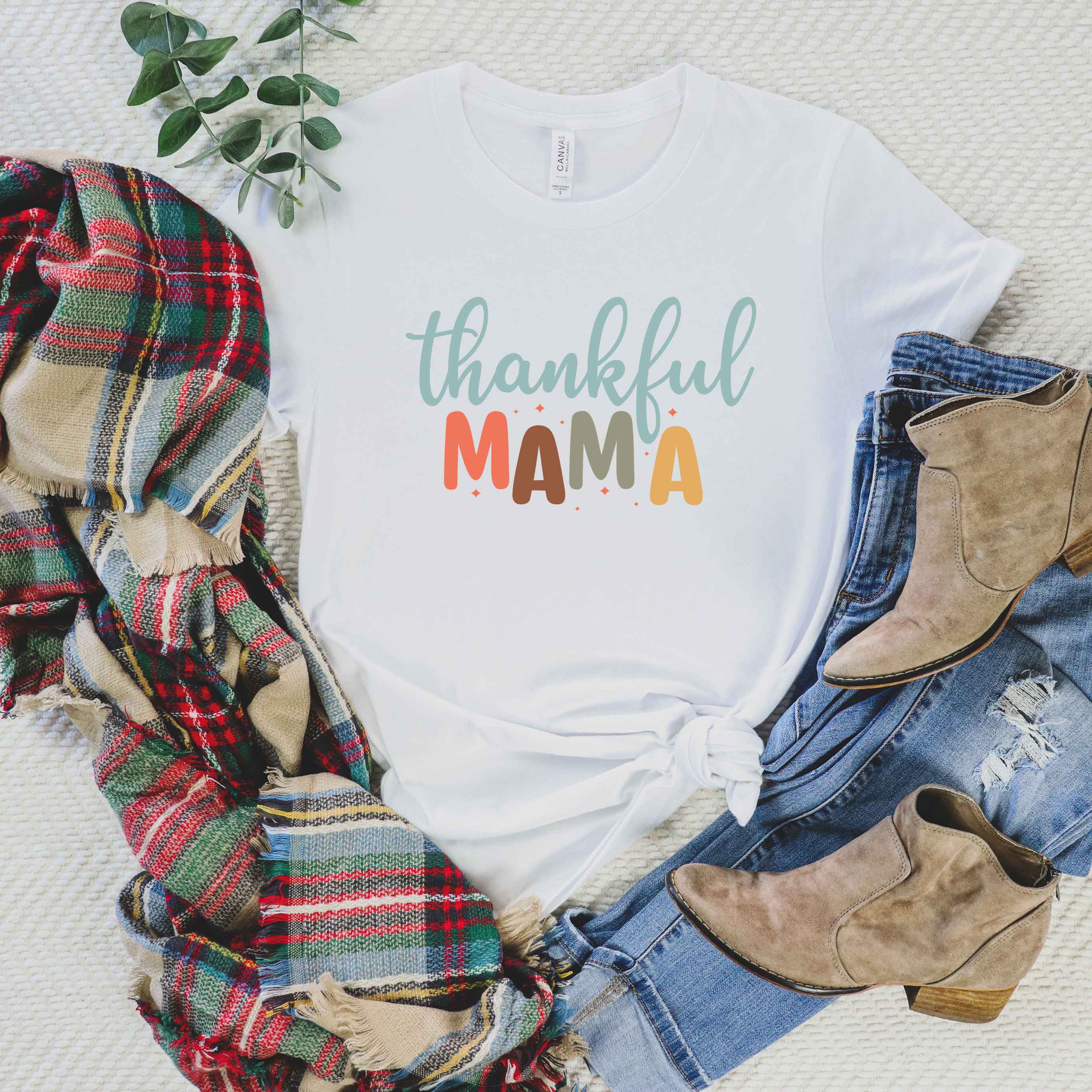 Thankful Mama | Short Sleeve Crew Neck
