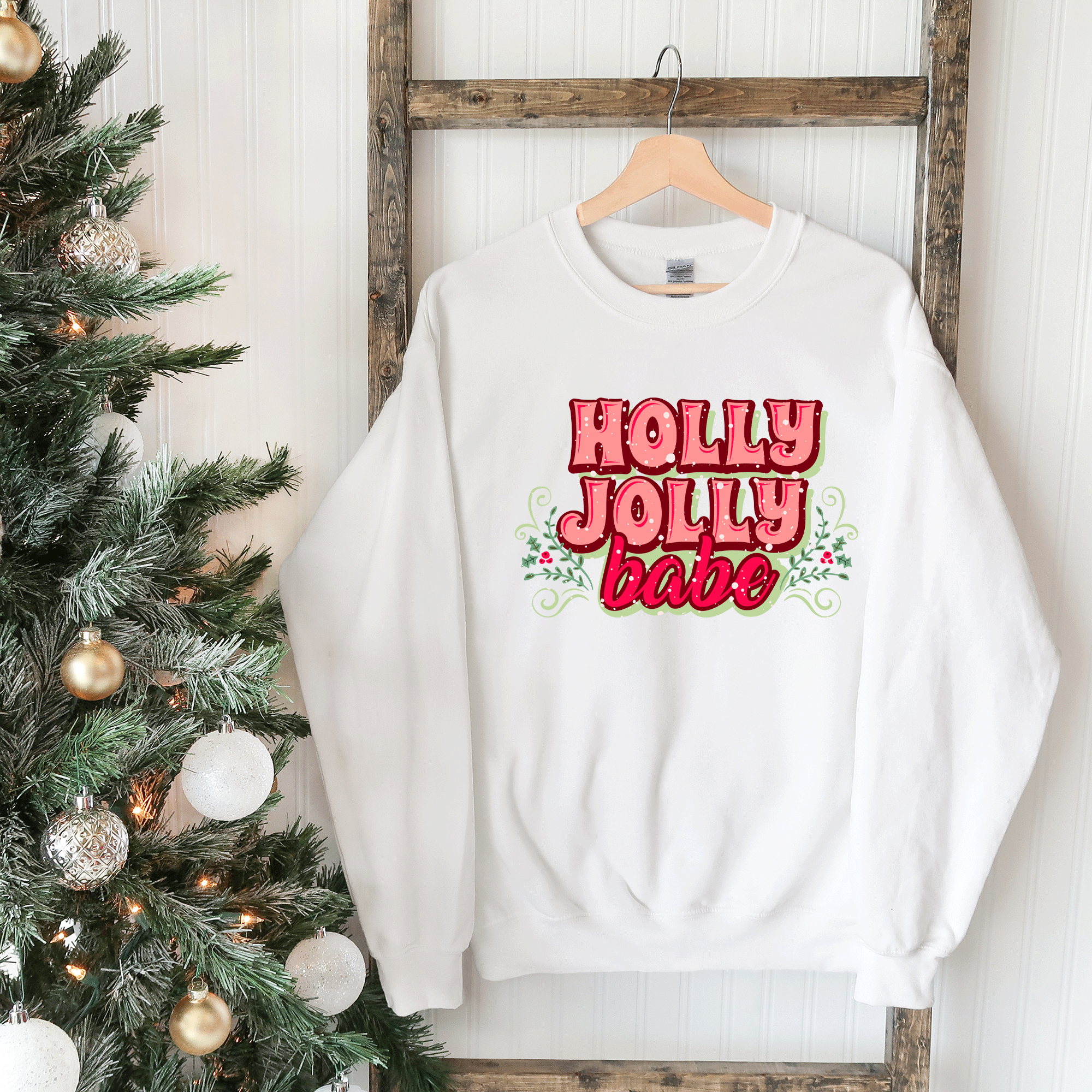 Holly Jolly Babe Stacked | Sweatshirt