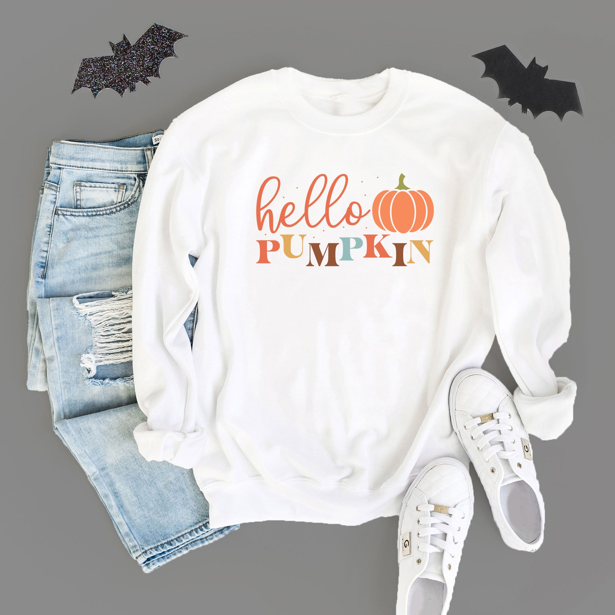 Cursive Hello Pumpkin | Sweatshirt