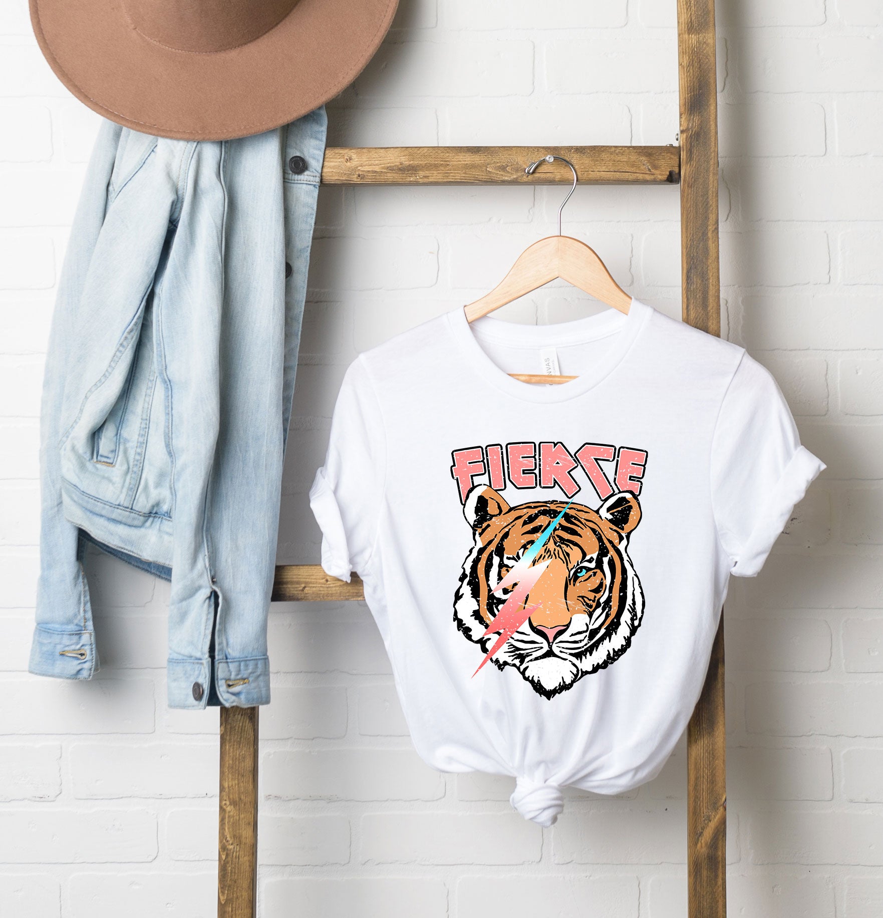 Fierce Tiger Lightning Bolt | Short Sleeve Graphic Tee
