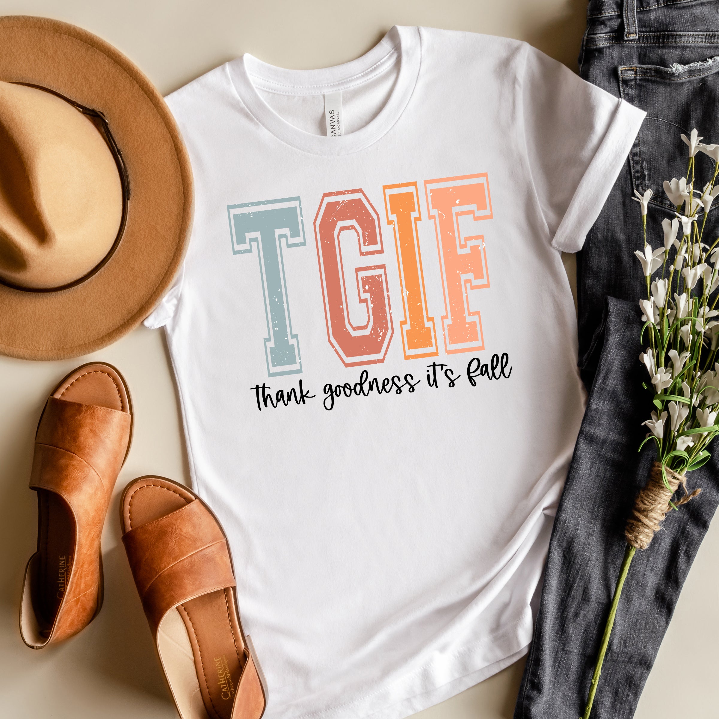 Thank Goodness It's Fall | Short Sleeve Crew Neck