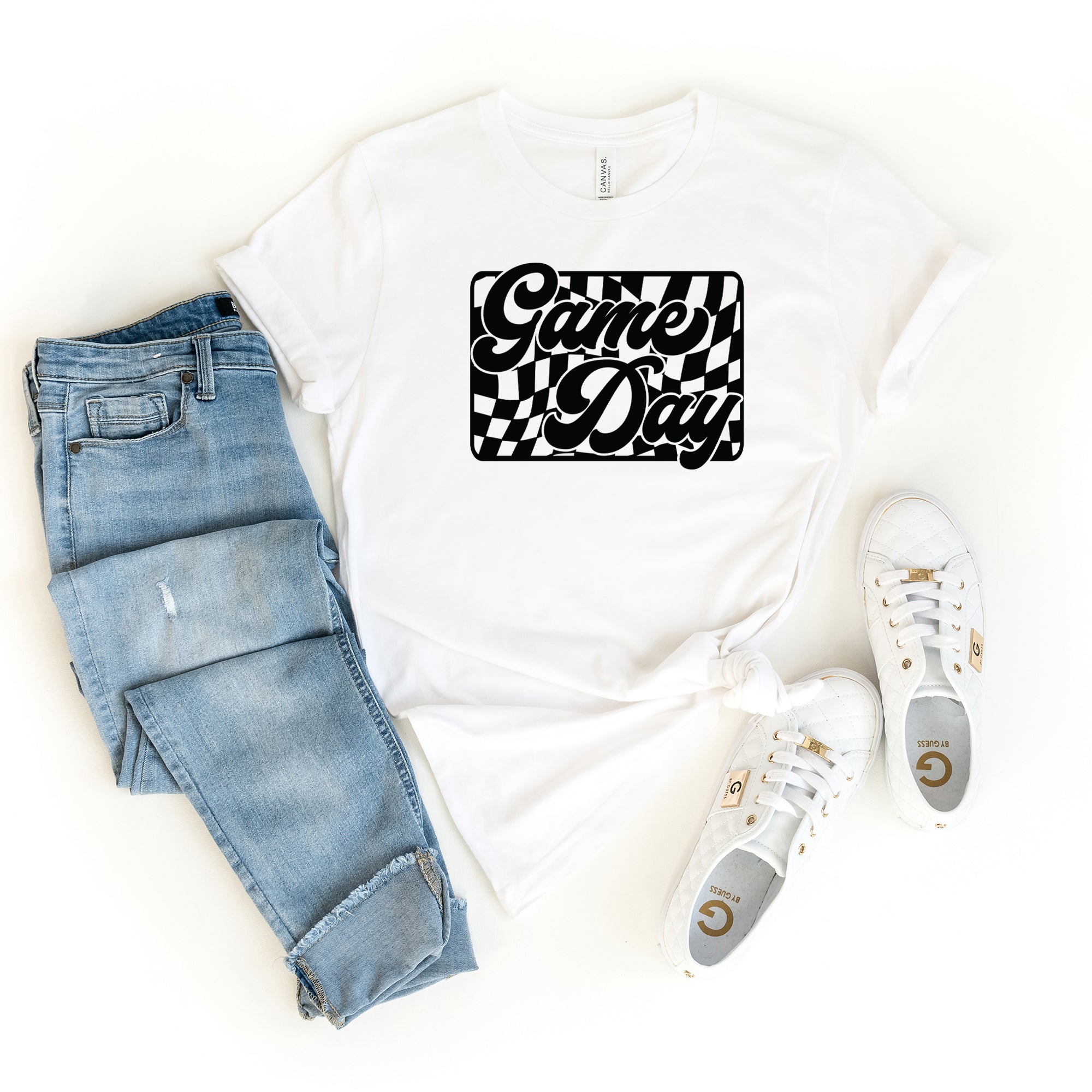 Game Day Checkered | Short Sleeve Graphic Tee