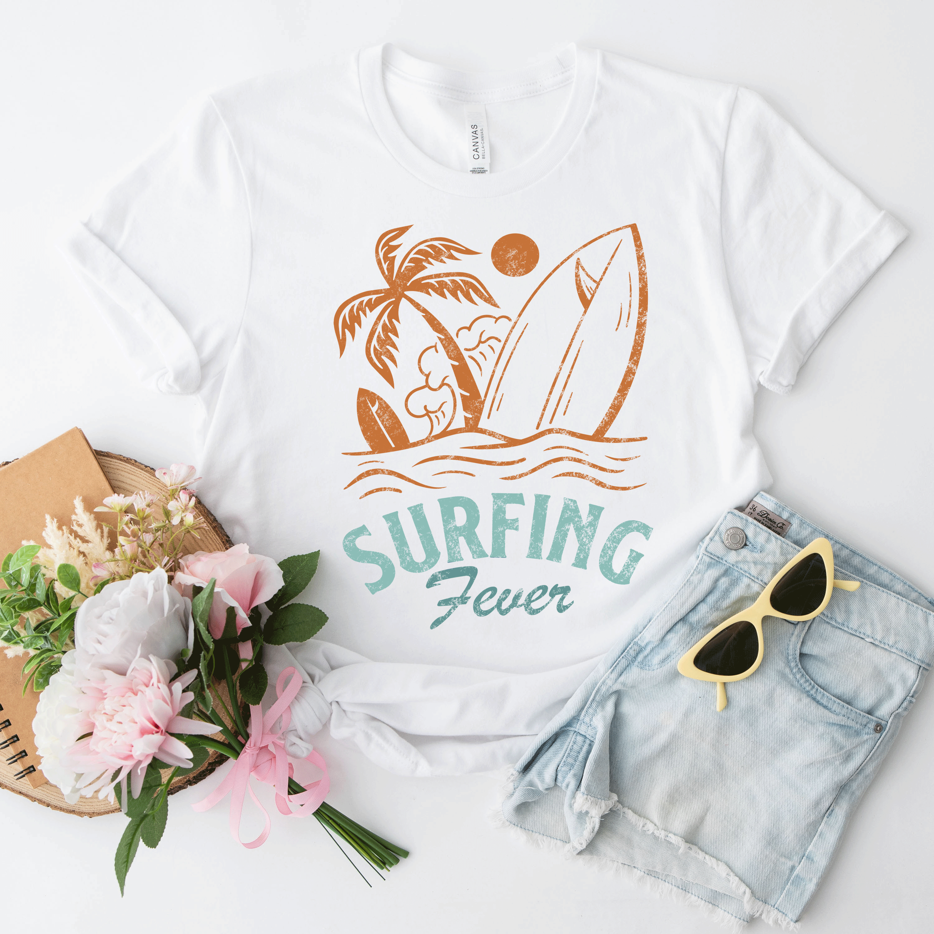 Surfing Fever | Short Sleeve Crew Neck