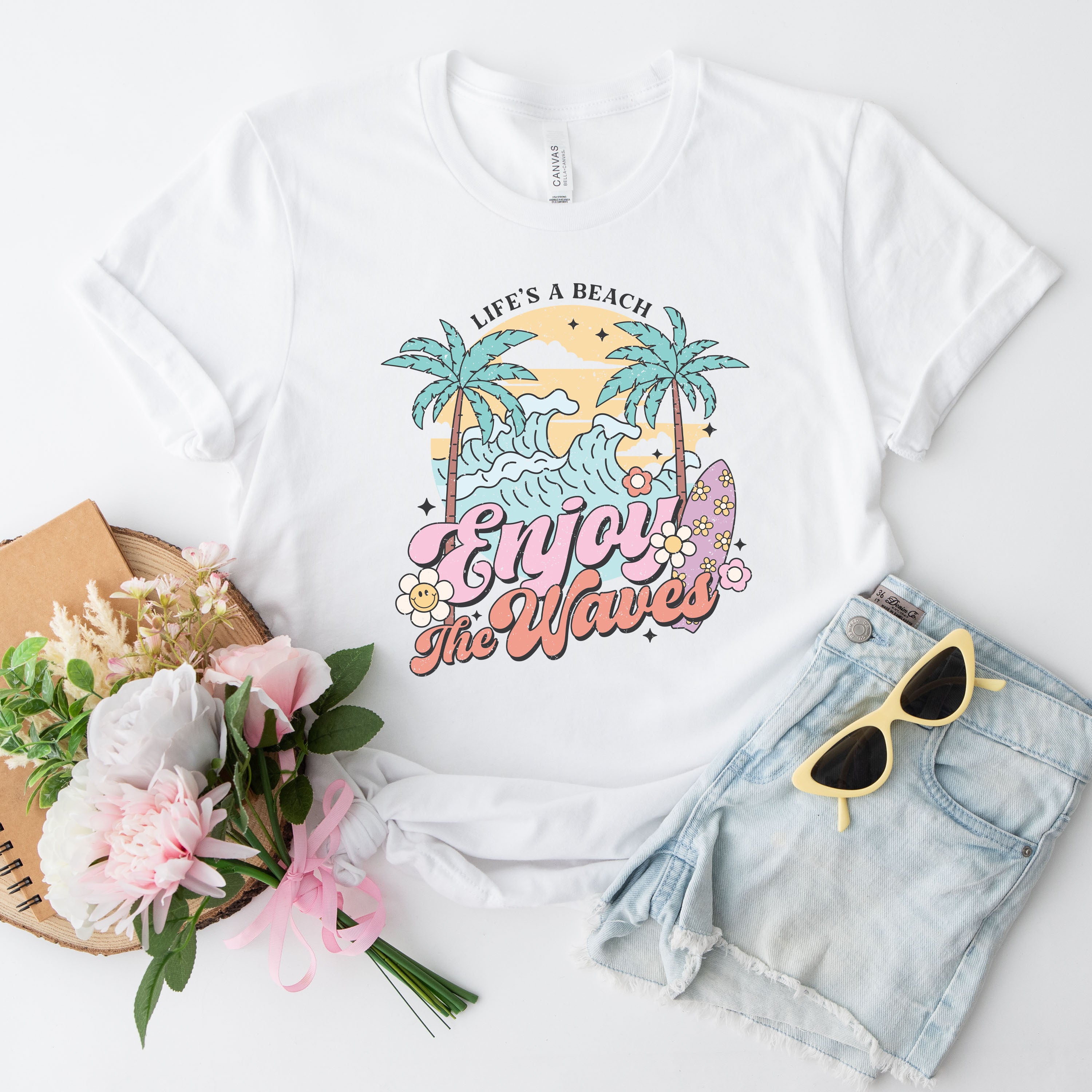 Life's A Beach Wave | Short Sleeve Crew Neck