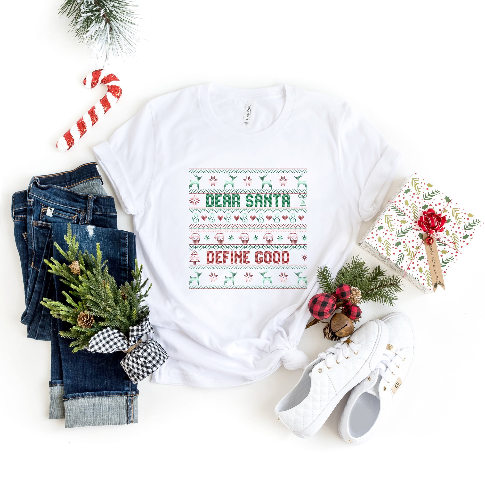 Santa Define Good | Short Sleeve Crew Neck