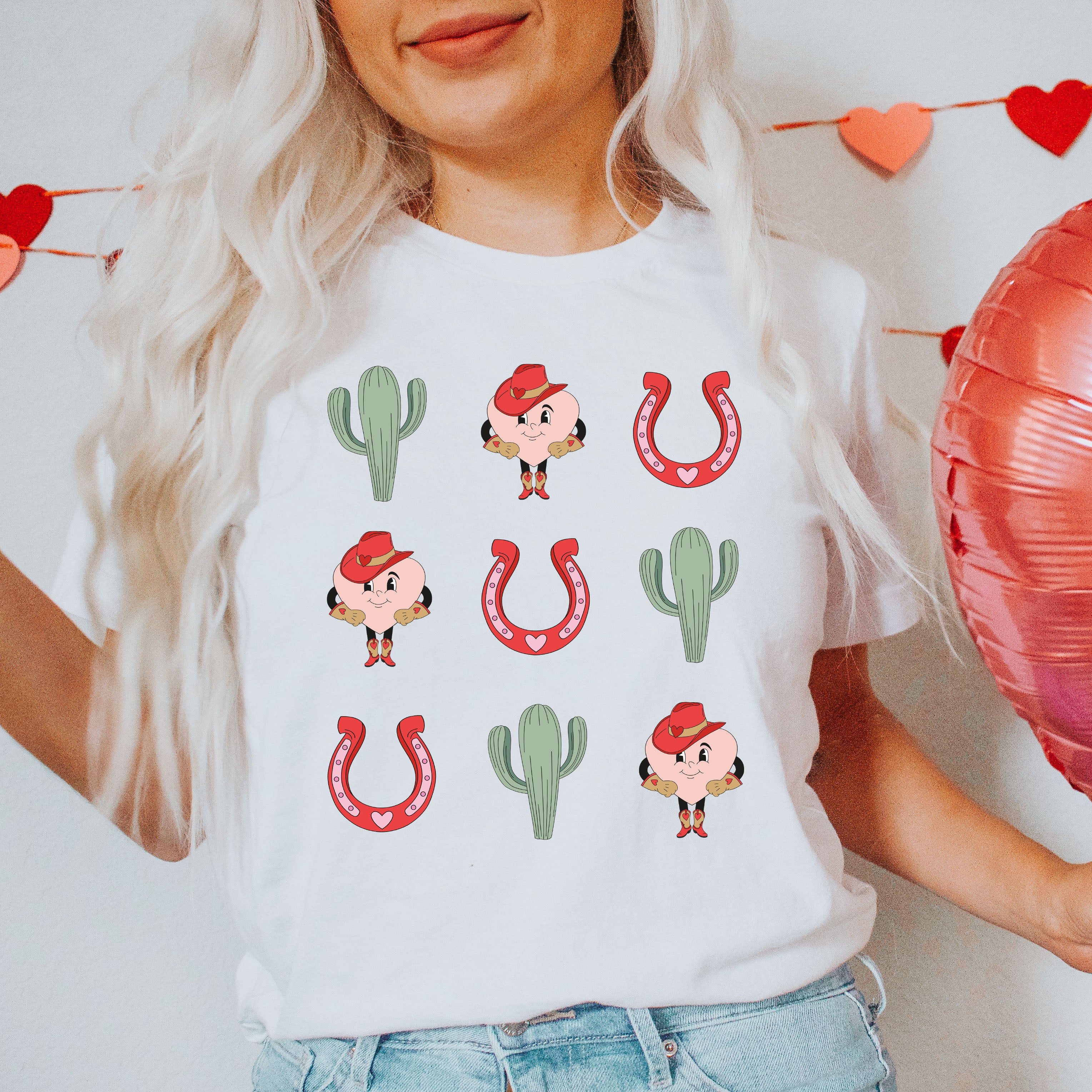 Western Valentine Chart | Short Sleeve Crew Neck