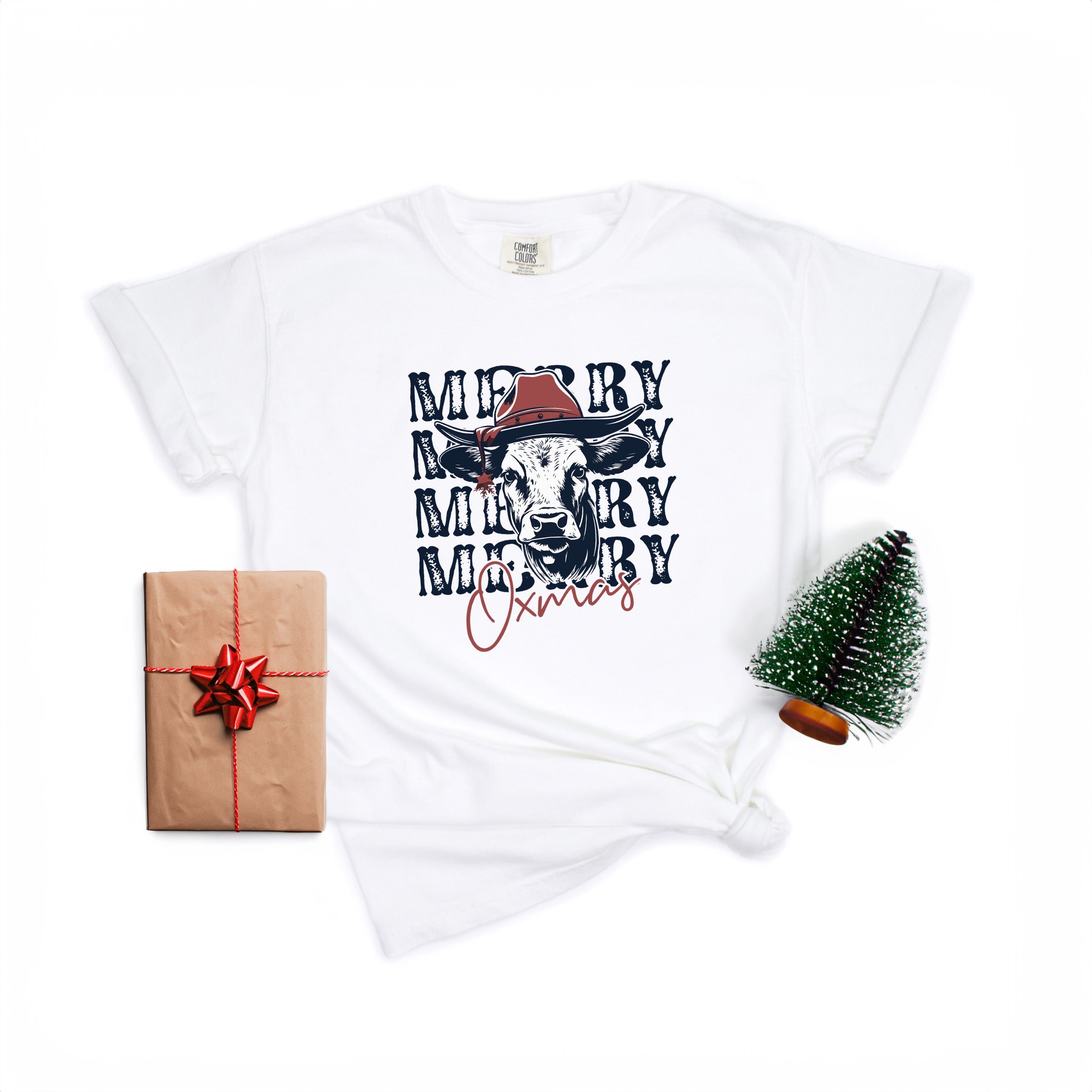 Merry Oxmas | Garment Dyed Tee