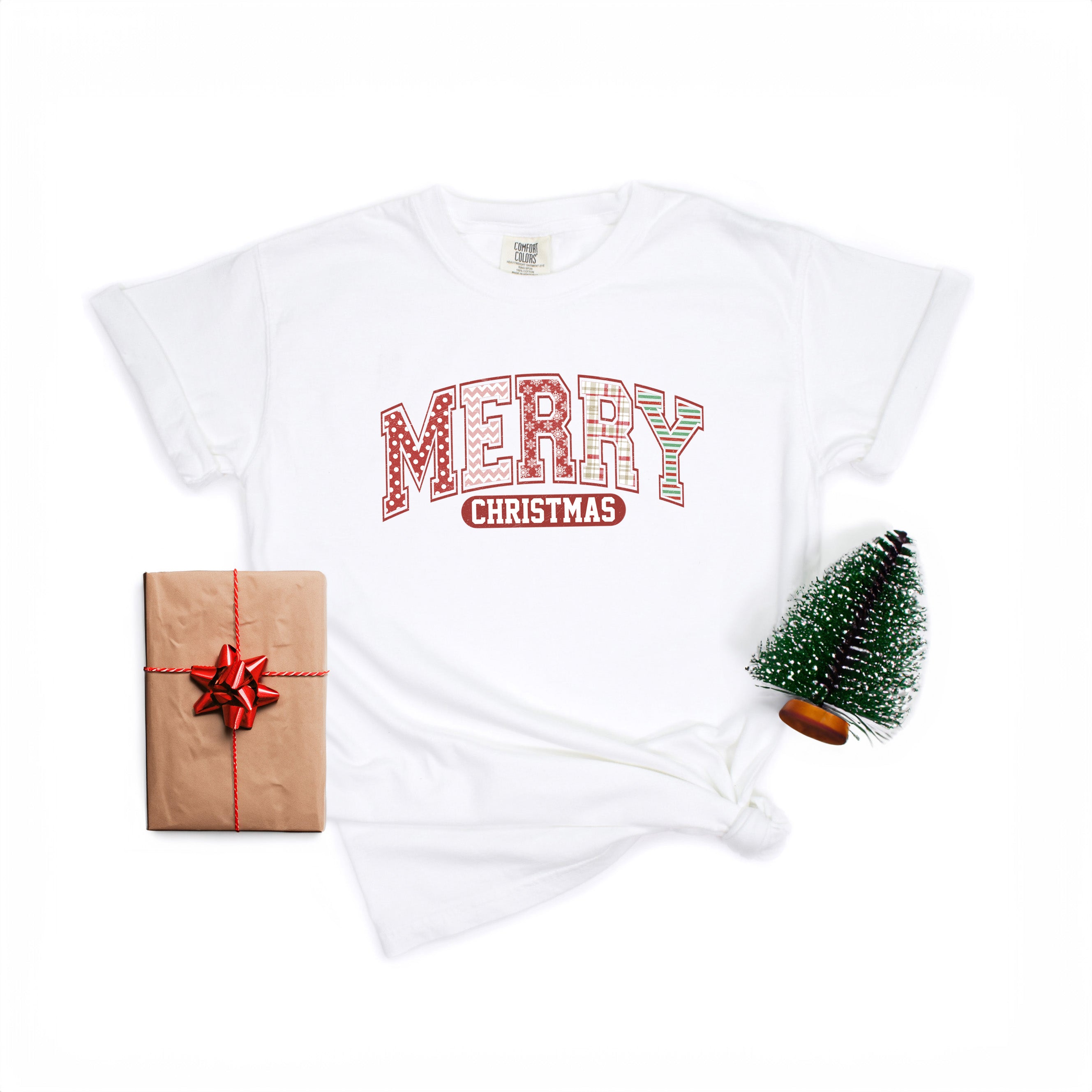 Merry Christmas Varsity | Garment Dyed Tee