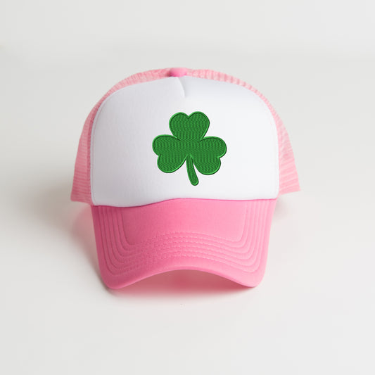 Embroidered Clover | Embroidered Foam Trucker Hat