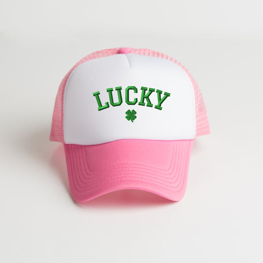 Embroidered Lucky Clover | Embroidered Foam Trucker Hat