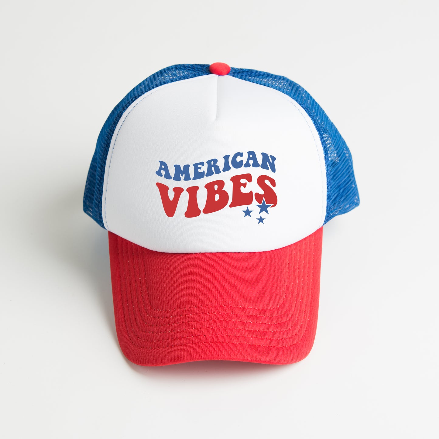American Vibes Wavy Stars | Foam Trucker Hat