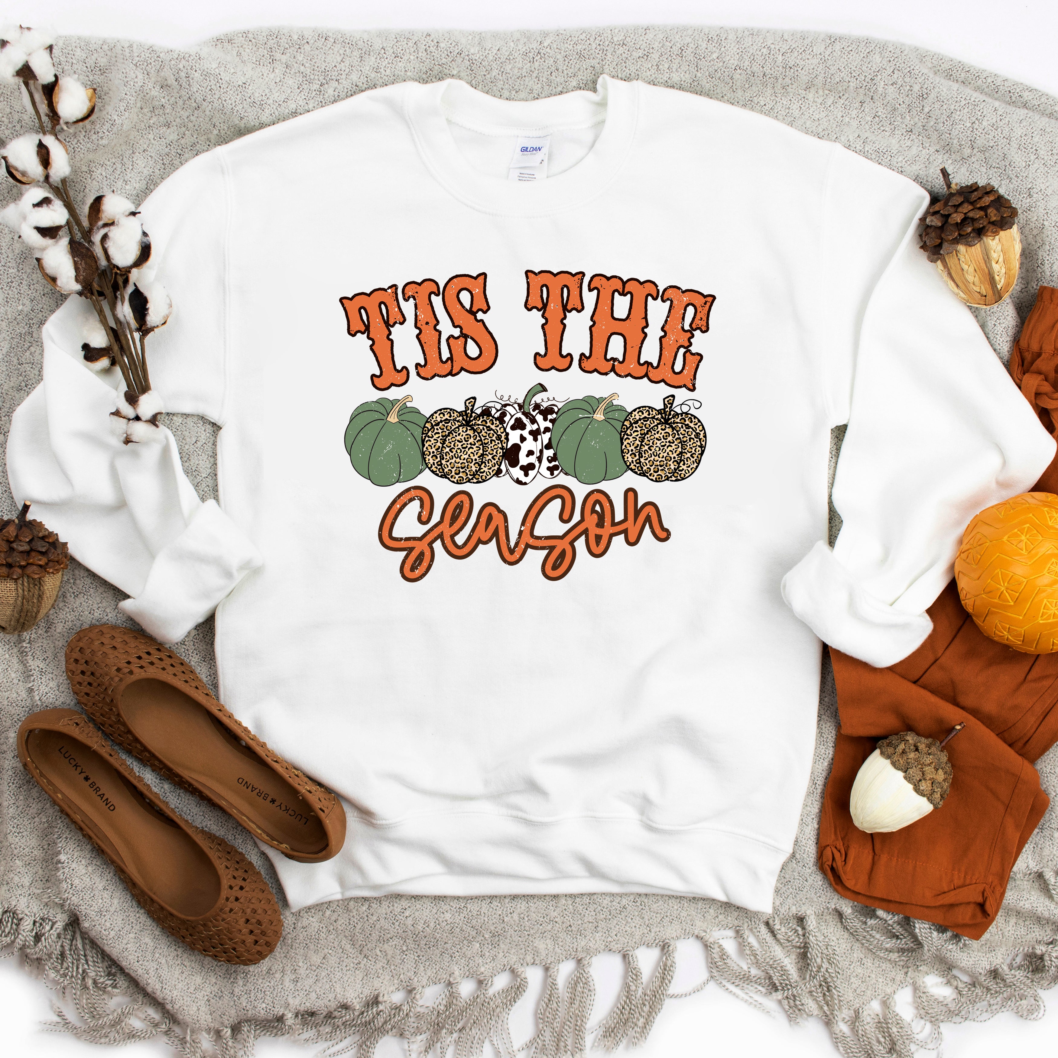 Tis The Season Leopard Pumpkins | Sweatshirt