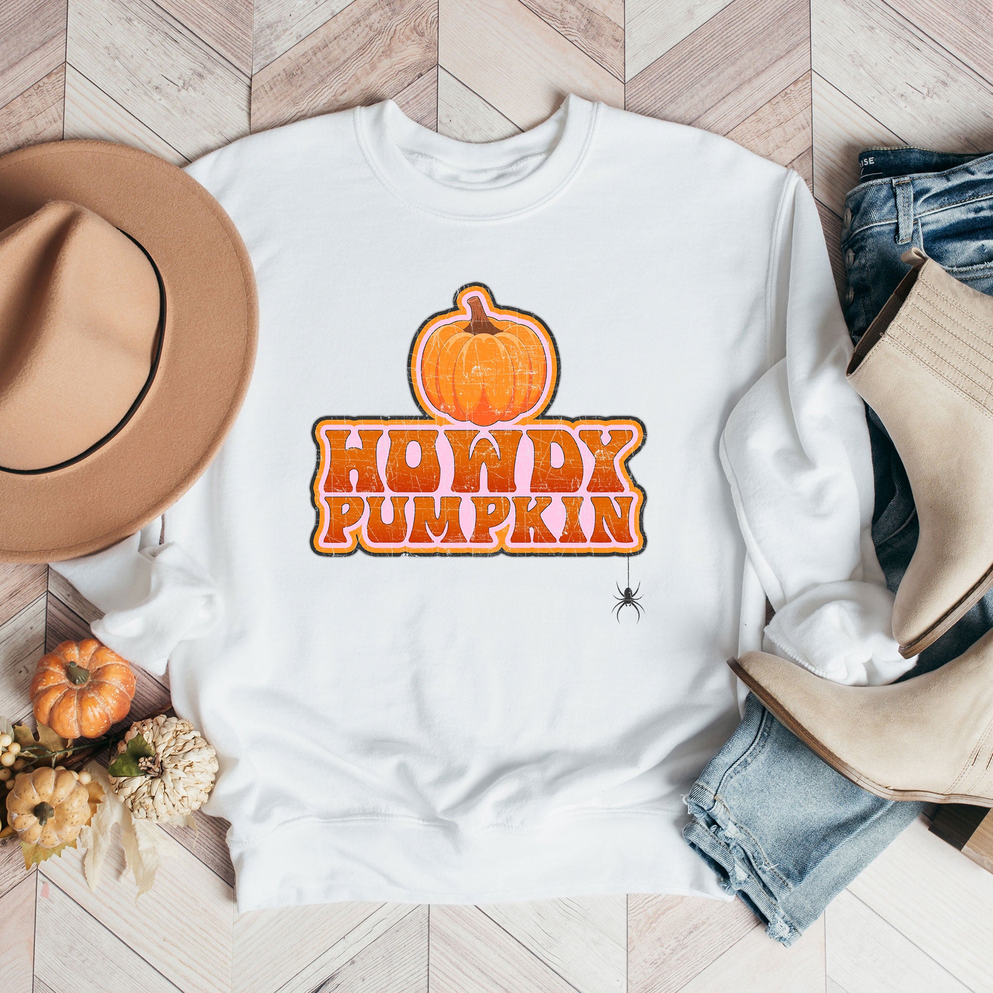 Howdy Pumpkin Stacked | Sweatshirt