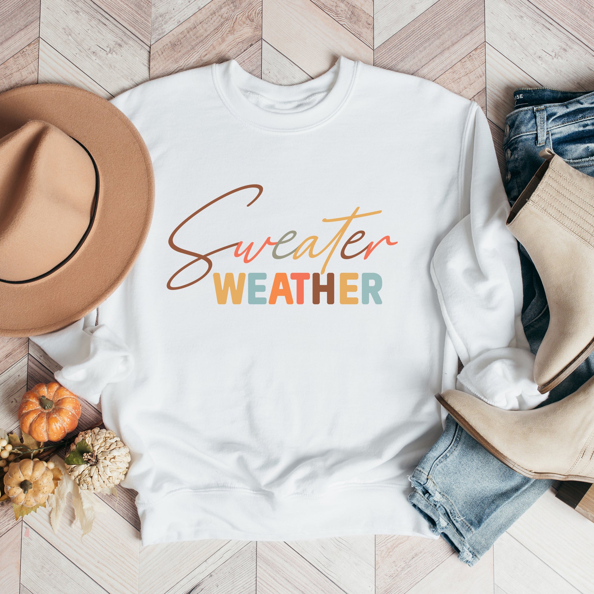 Sweater Weather Colorful | Sweatshirt