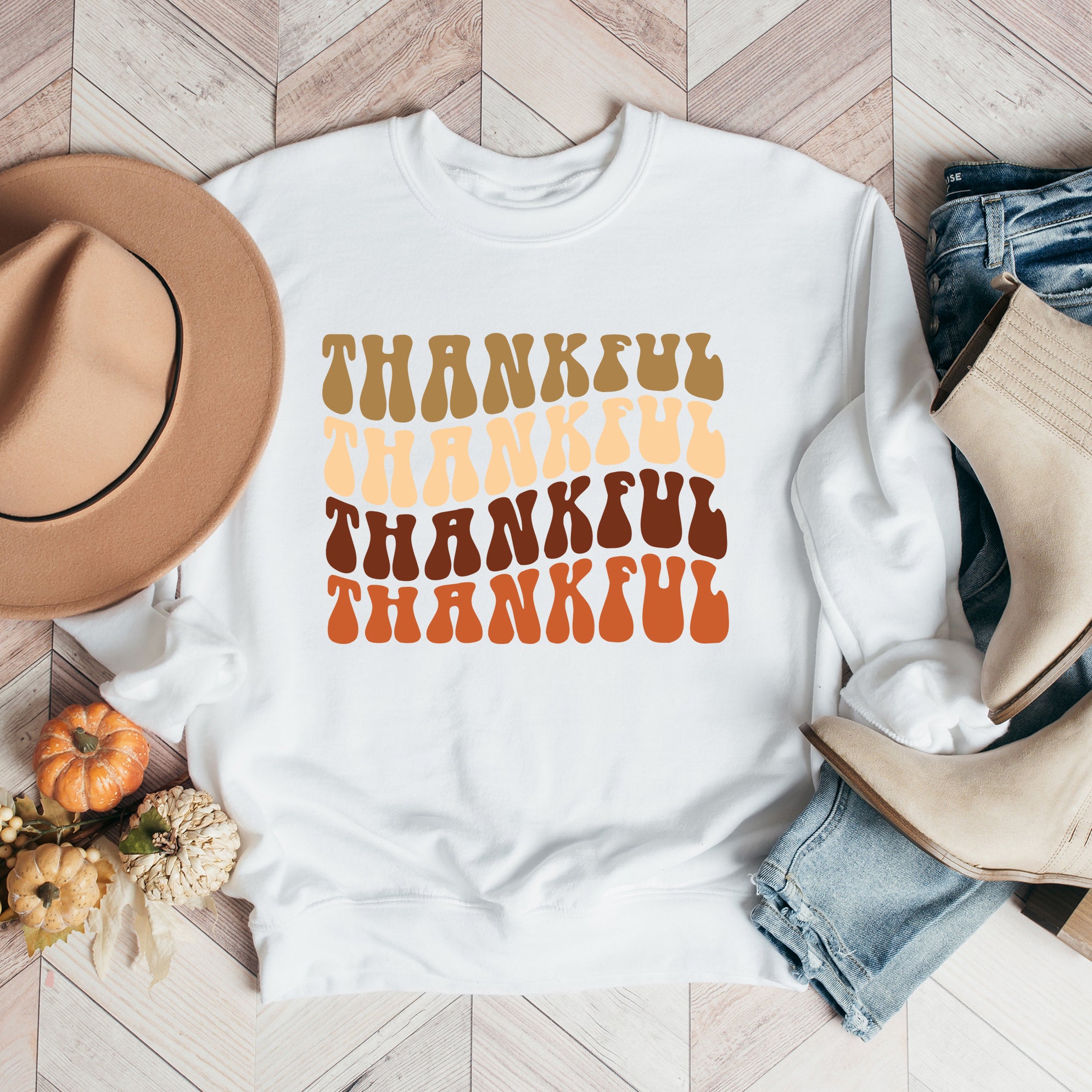 Thankful Stacked | Sweatshirt