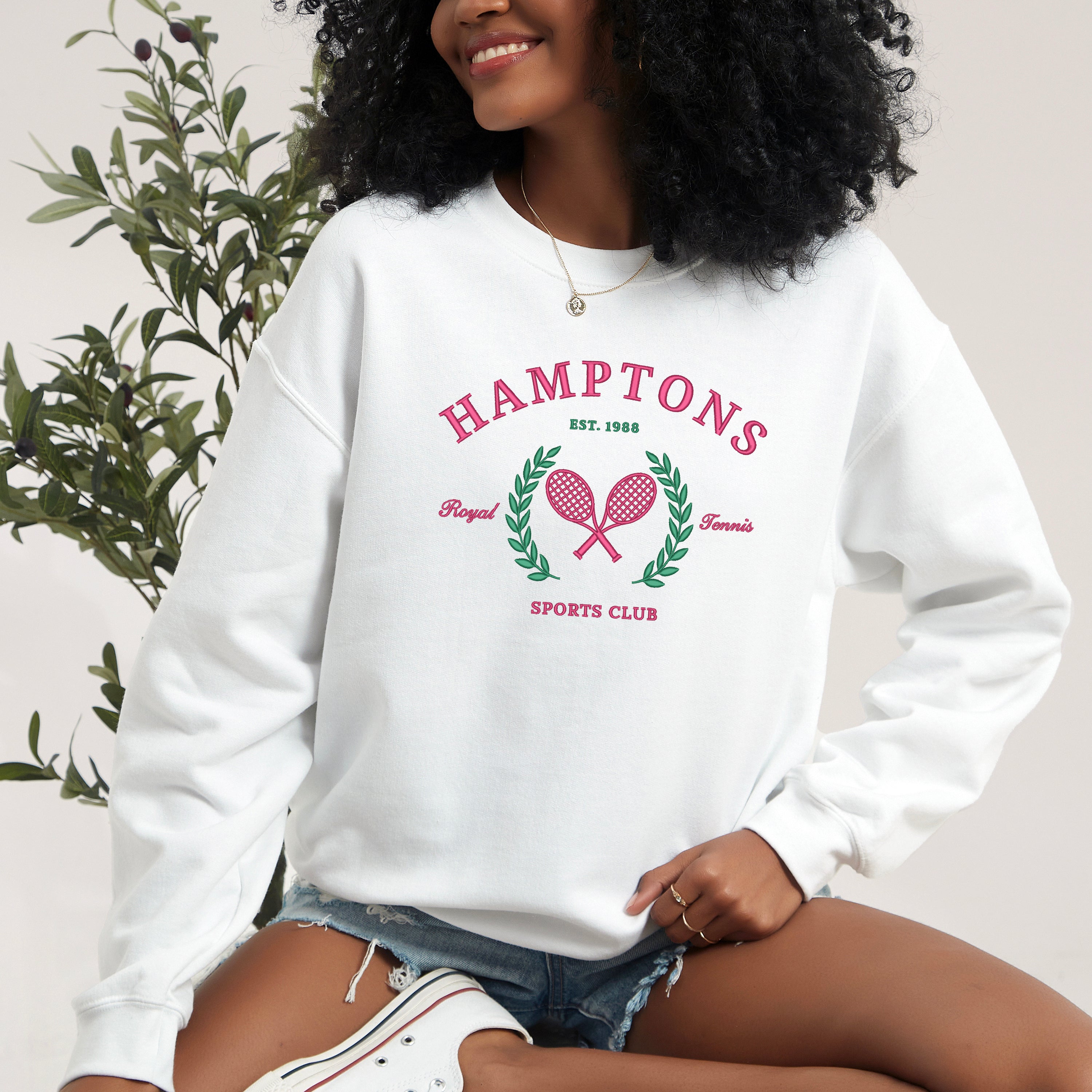 Embroidered Hampton Sports Club | Sweatshirt