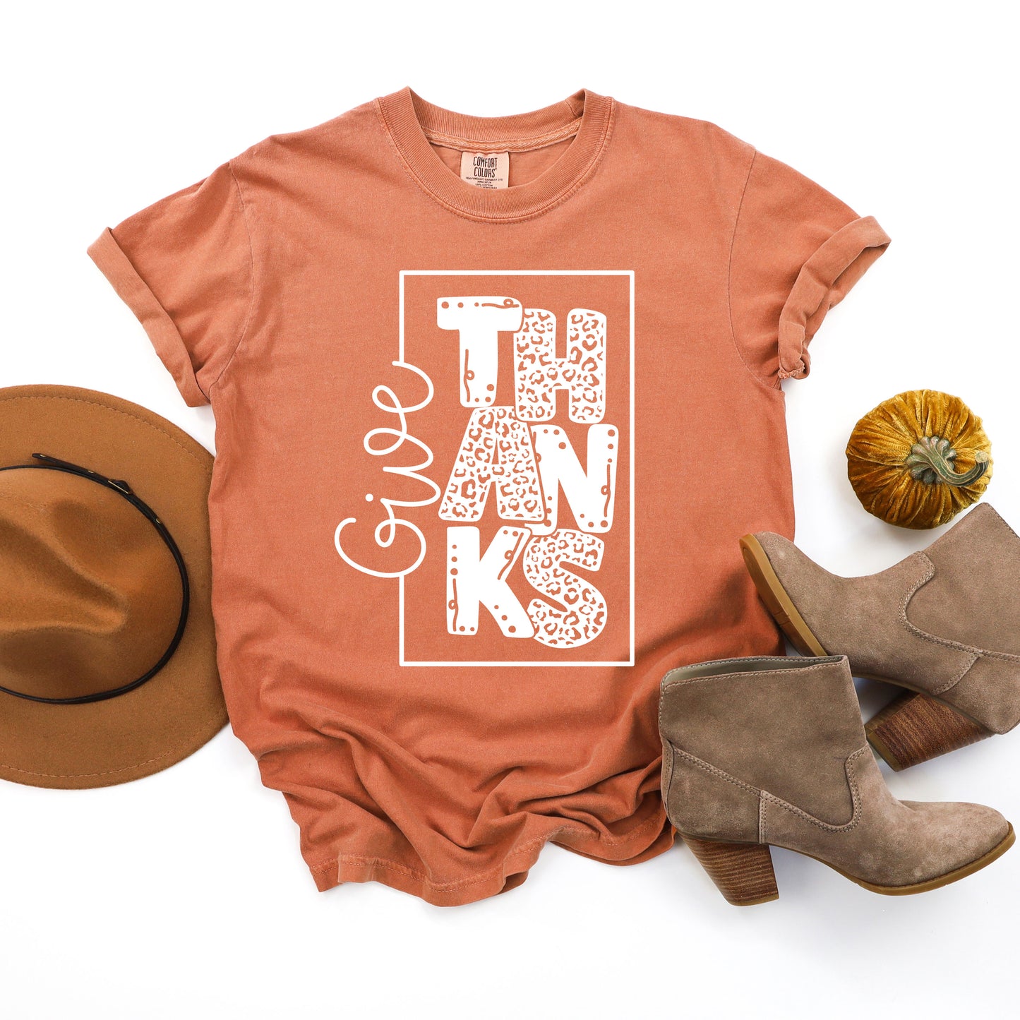 Give Thanks Square | Garment Dyed Tee