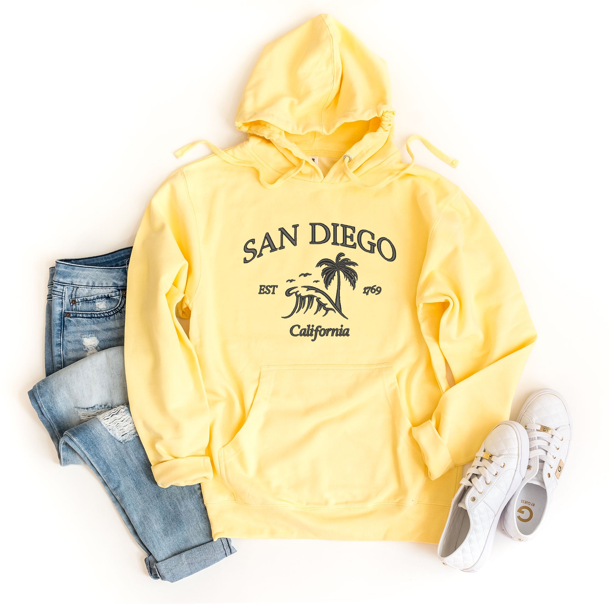 Embroidered San Diego | Hoodie