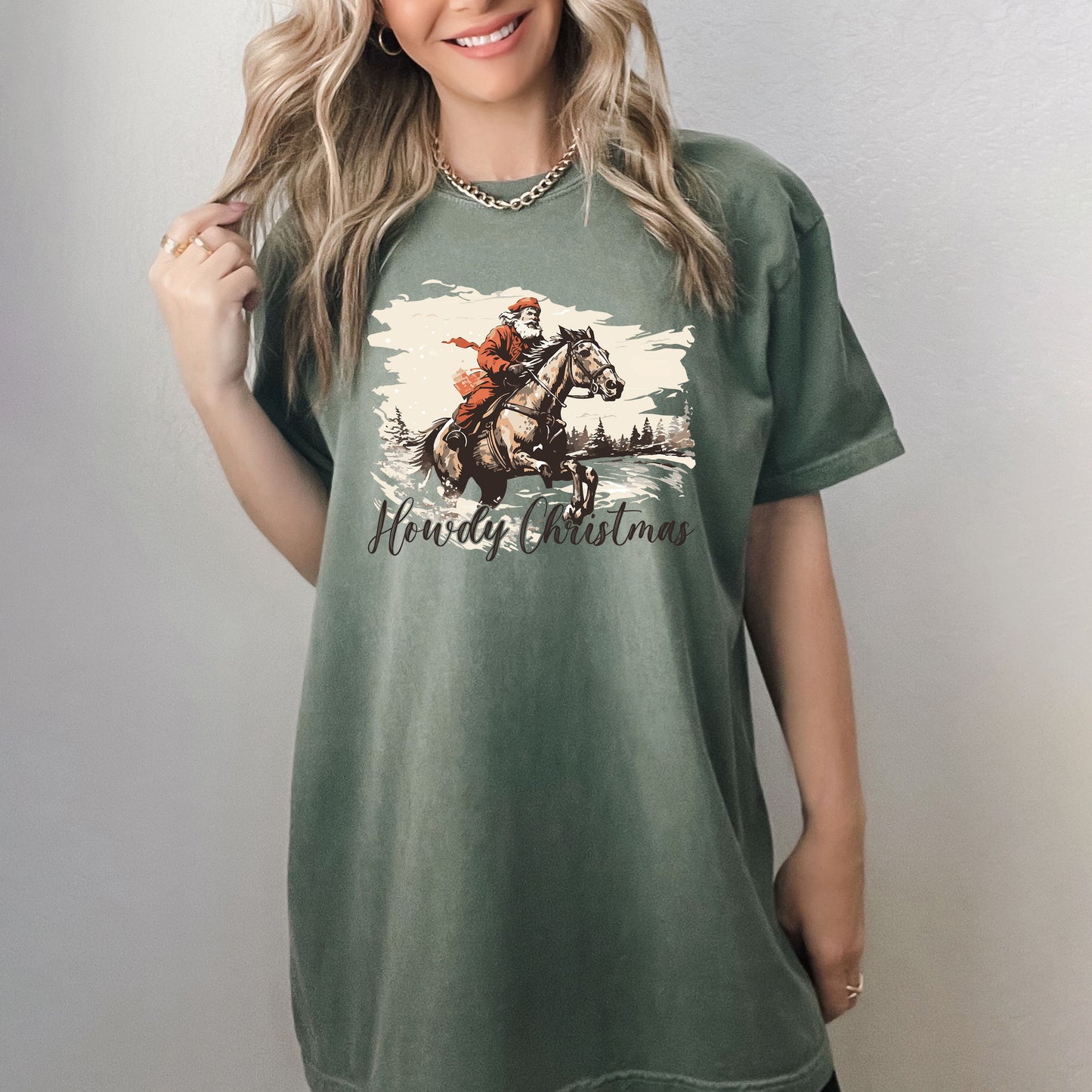 Howdy Christmas | Garment Dyed Tee
