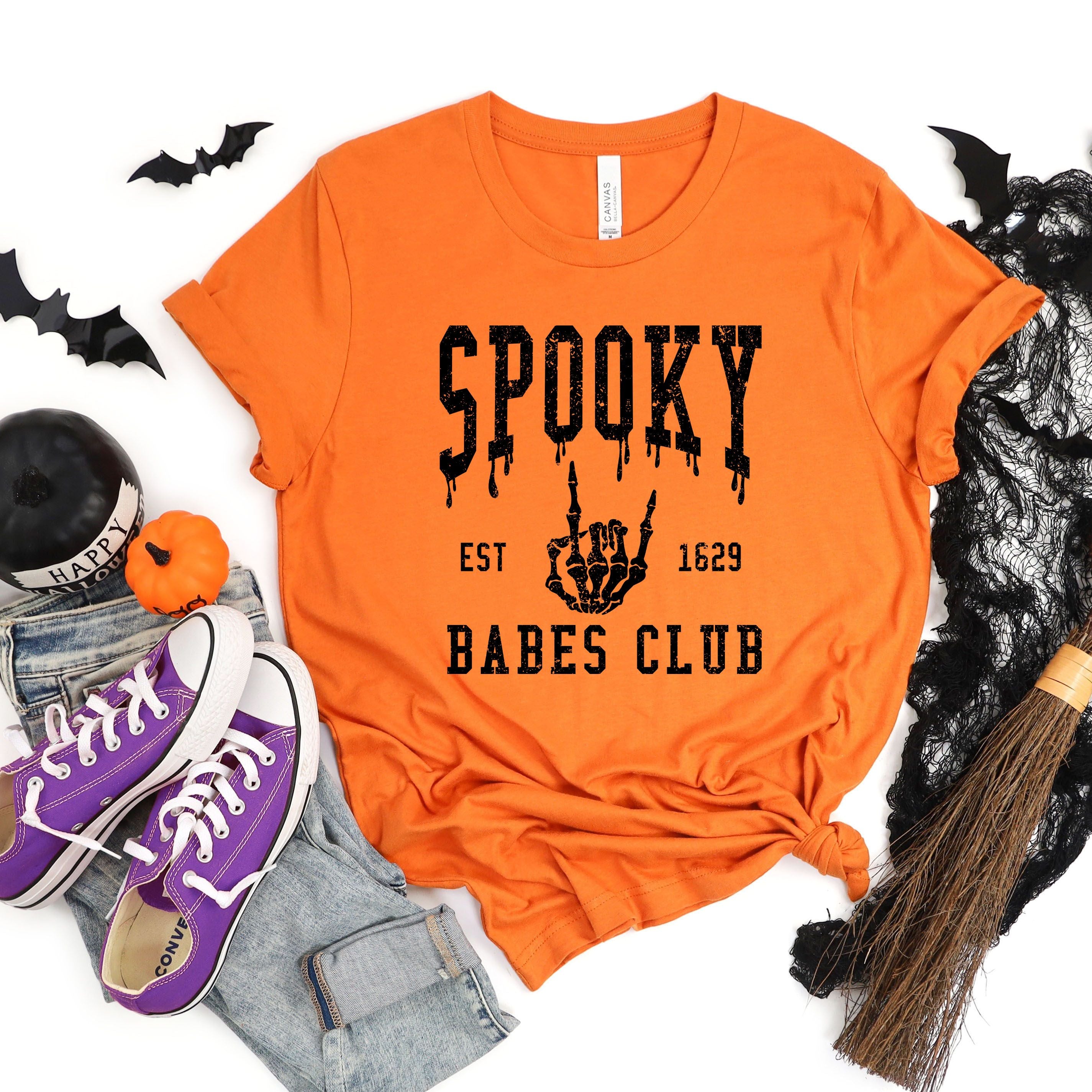 Spooky Babes Club | Short Sleeve Crew Neck