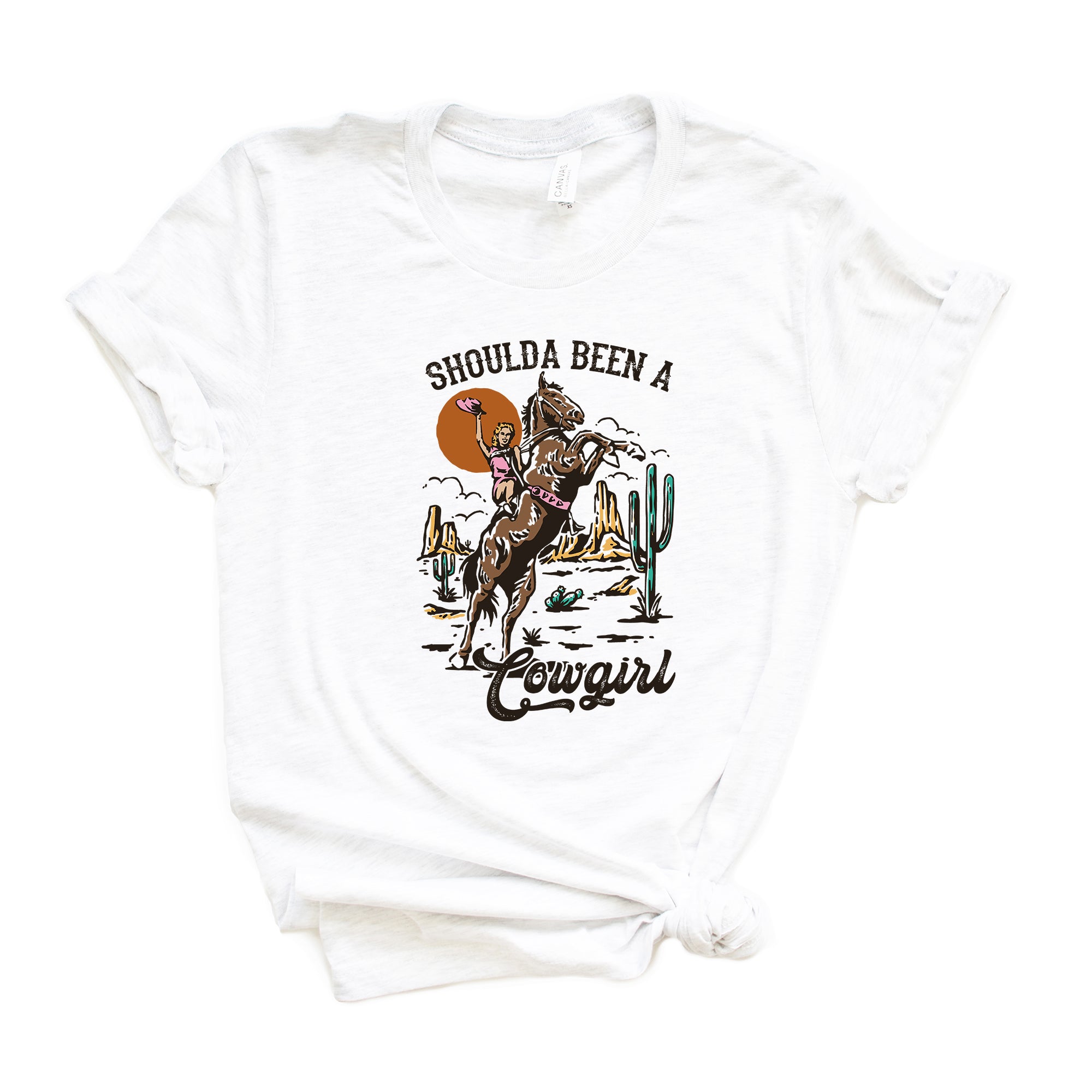 Shoulda Been A Cowgirl | Short Sleeve Graphic Tee