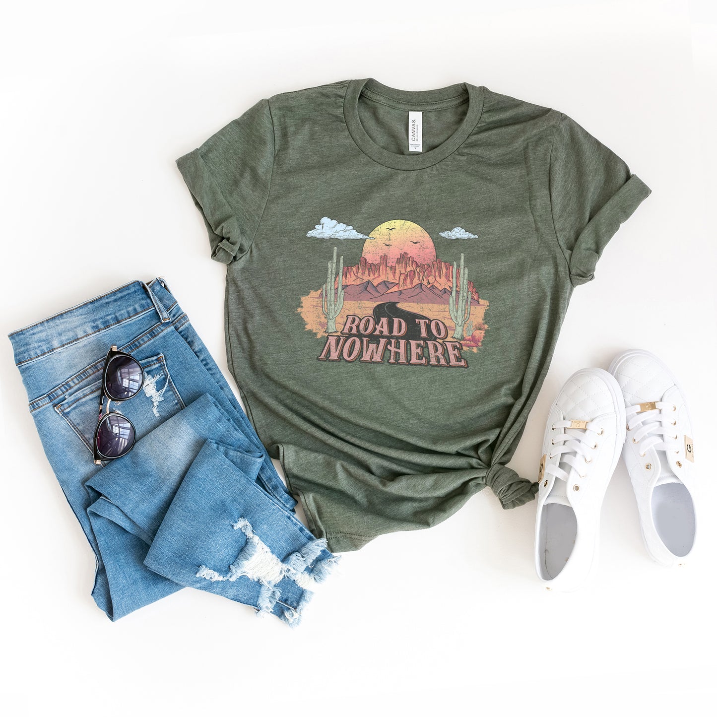 Vintage Road To Nowhere | Short Sleeve Graphic Tee