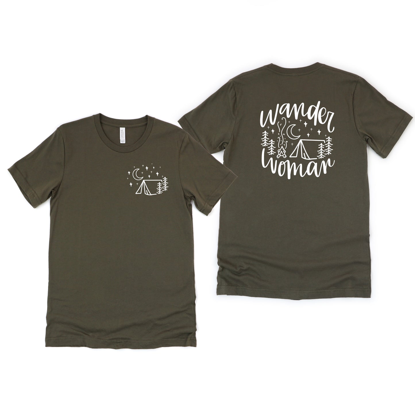 Wander Woman Tent | Front & Back Short Sleeve Graphic Tee
