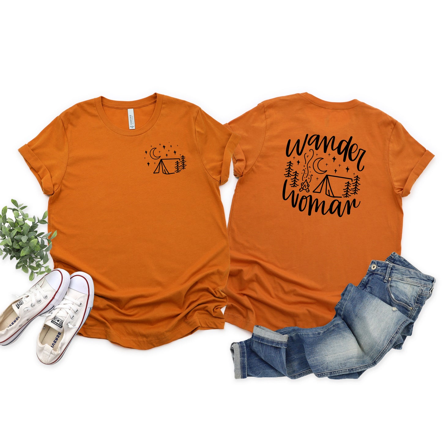 Wander Woman Tent | Front & Back Short Sleeve Graphic Tee