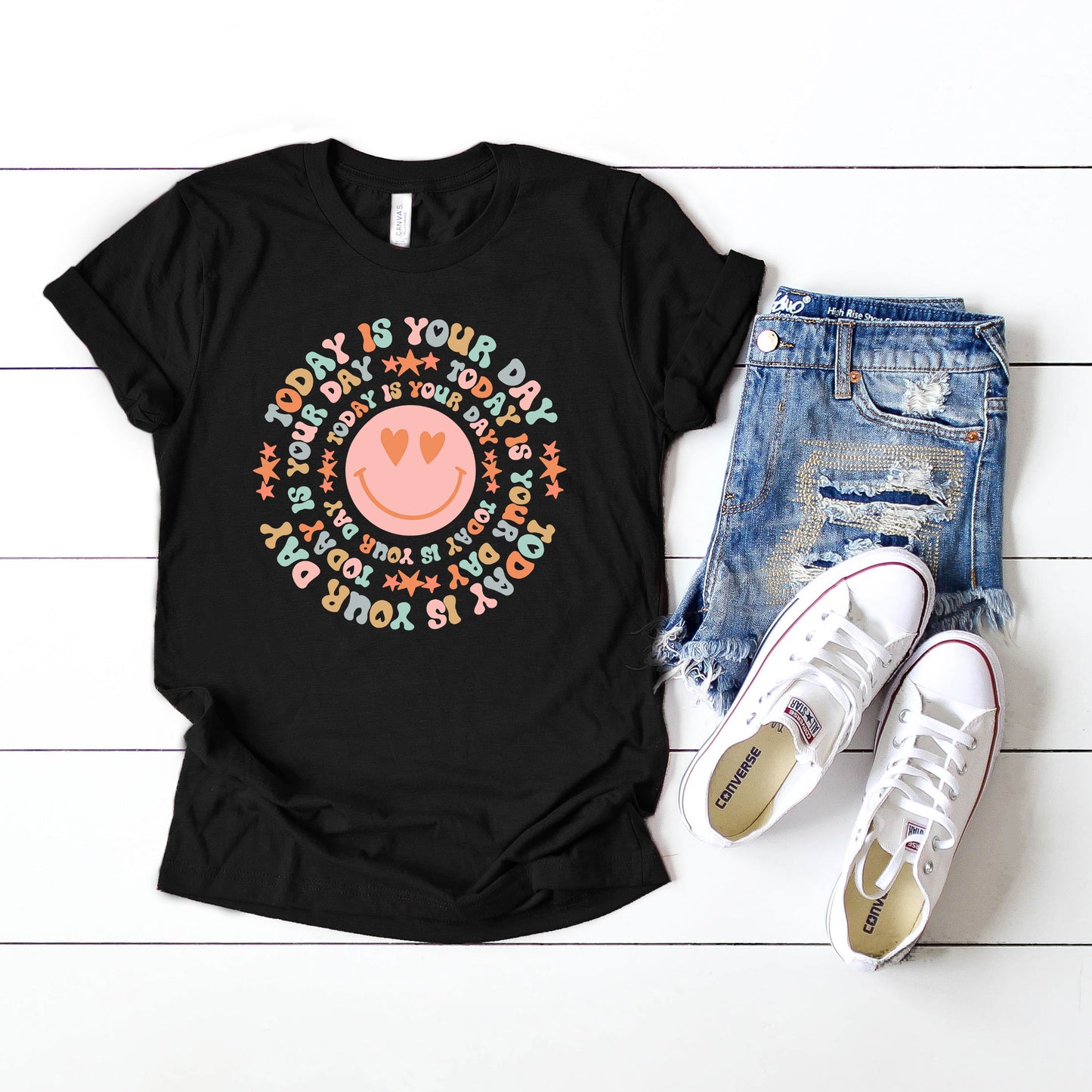 Today is Your Day Smiley Face | Short Sleeve Graphic Tee