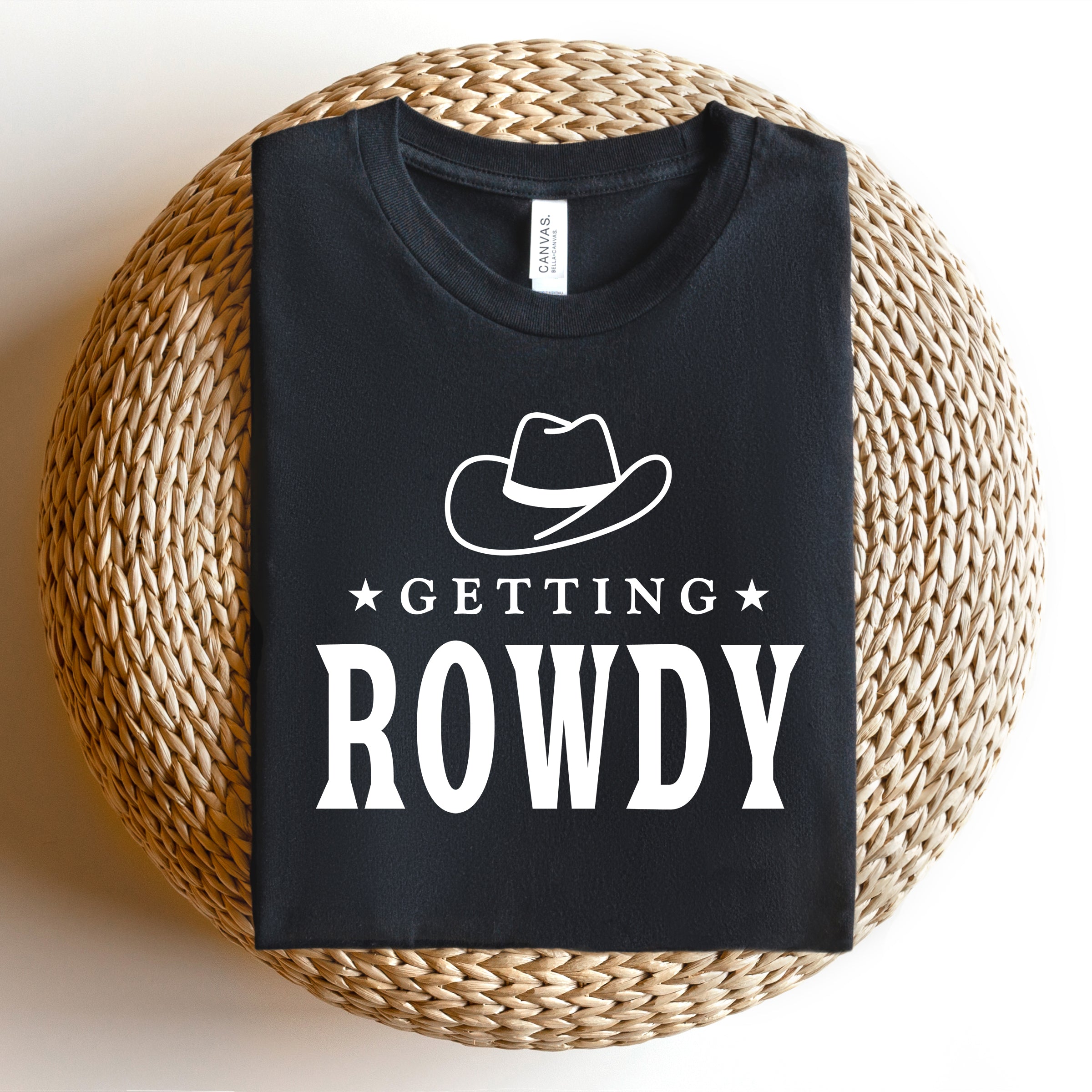 Getting Rowdy Cowboy Hat | Short Sleeve Graphic Tee