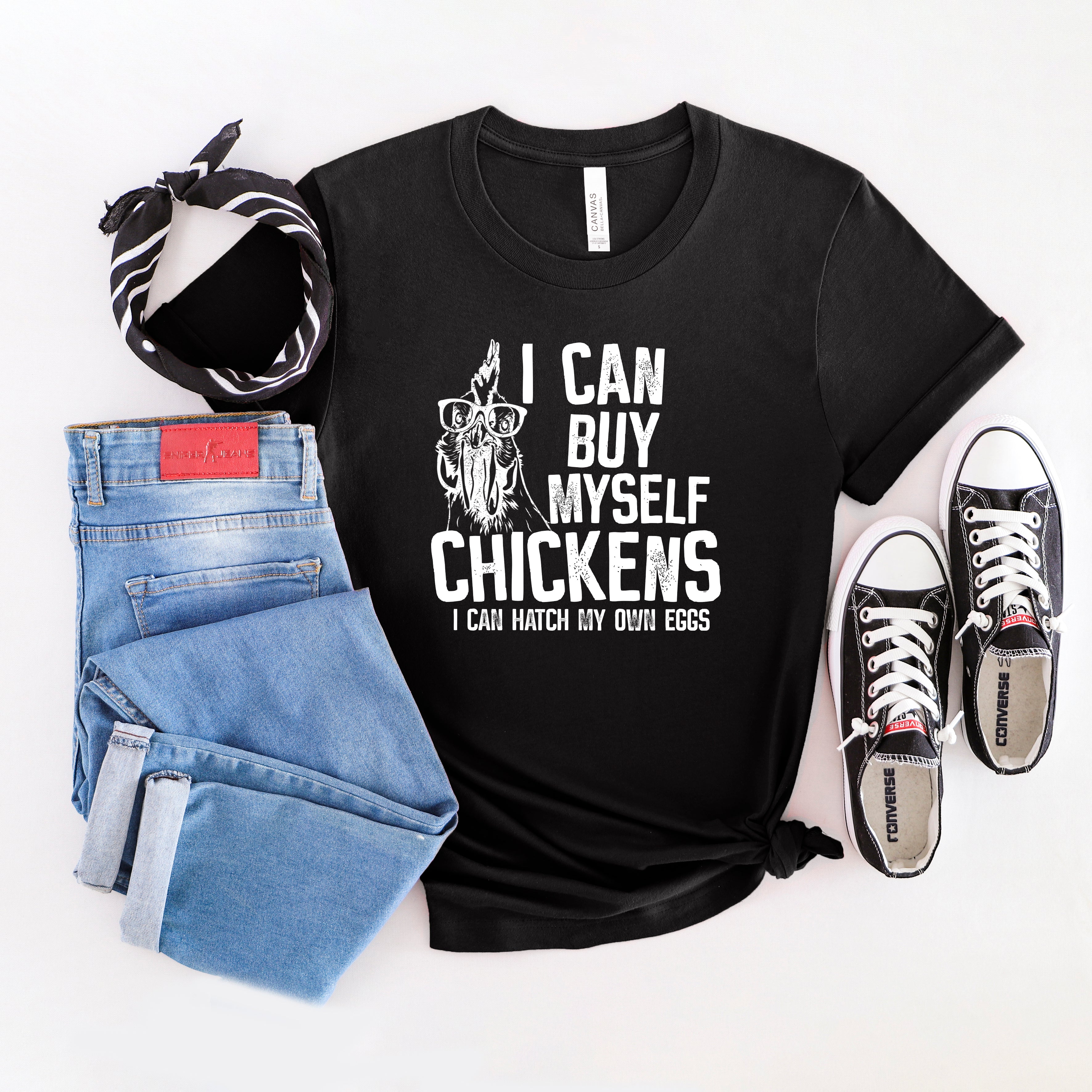 I Can Buy Myself Chickens | Short Sleeve Graphic Tee