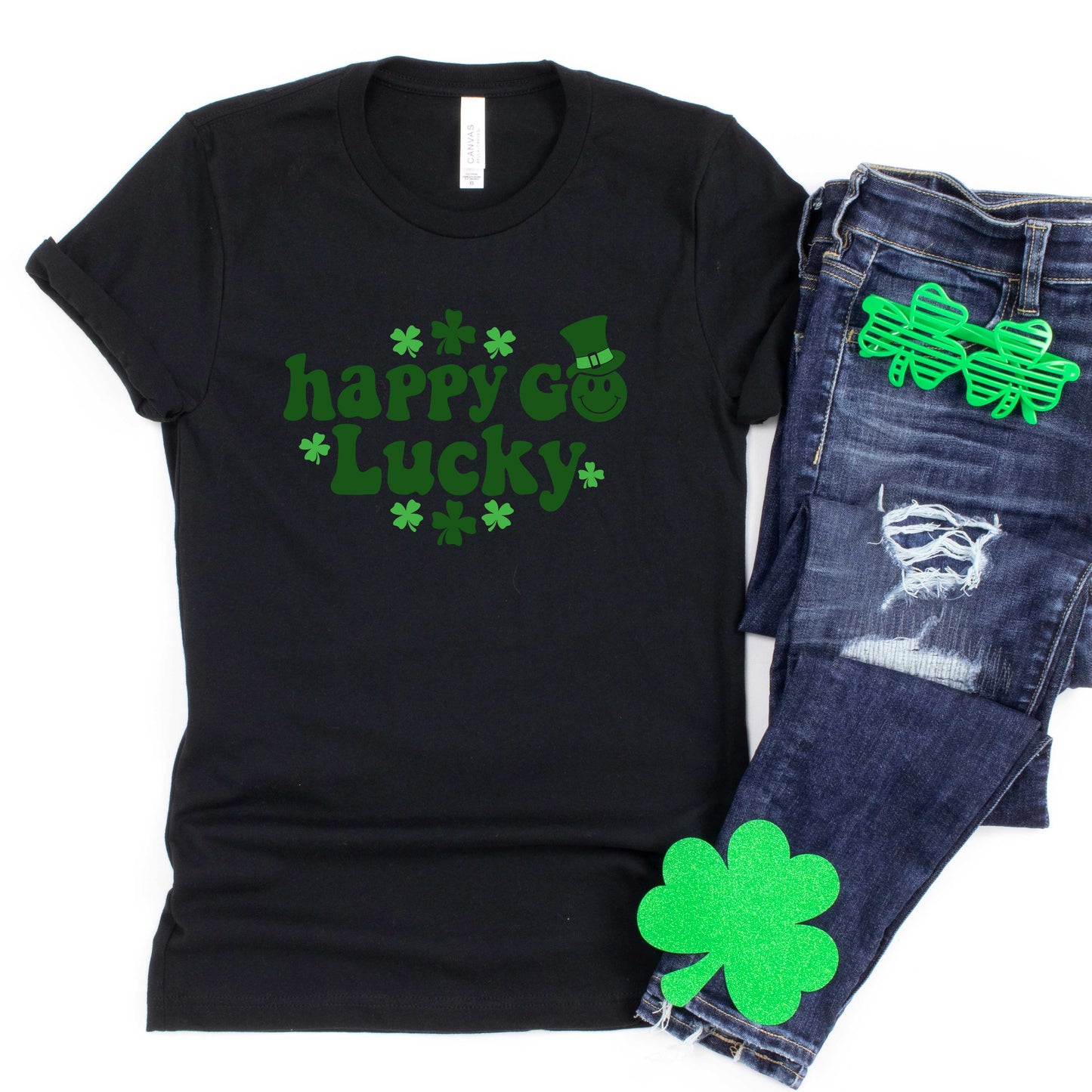Happy Go Lucky Clovers | Short Sleeve Graphic Tee
