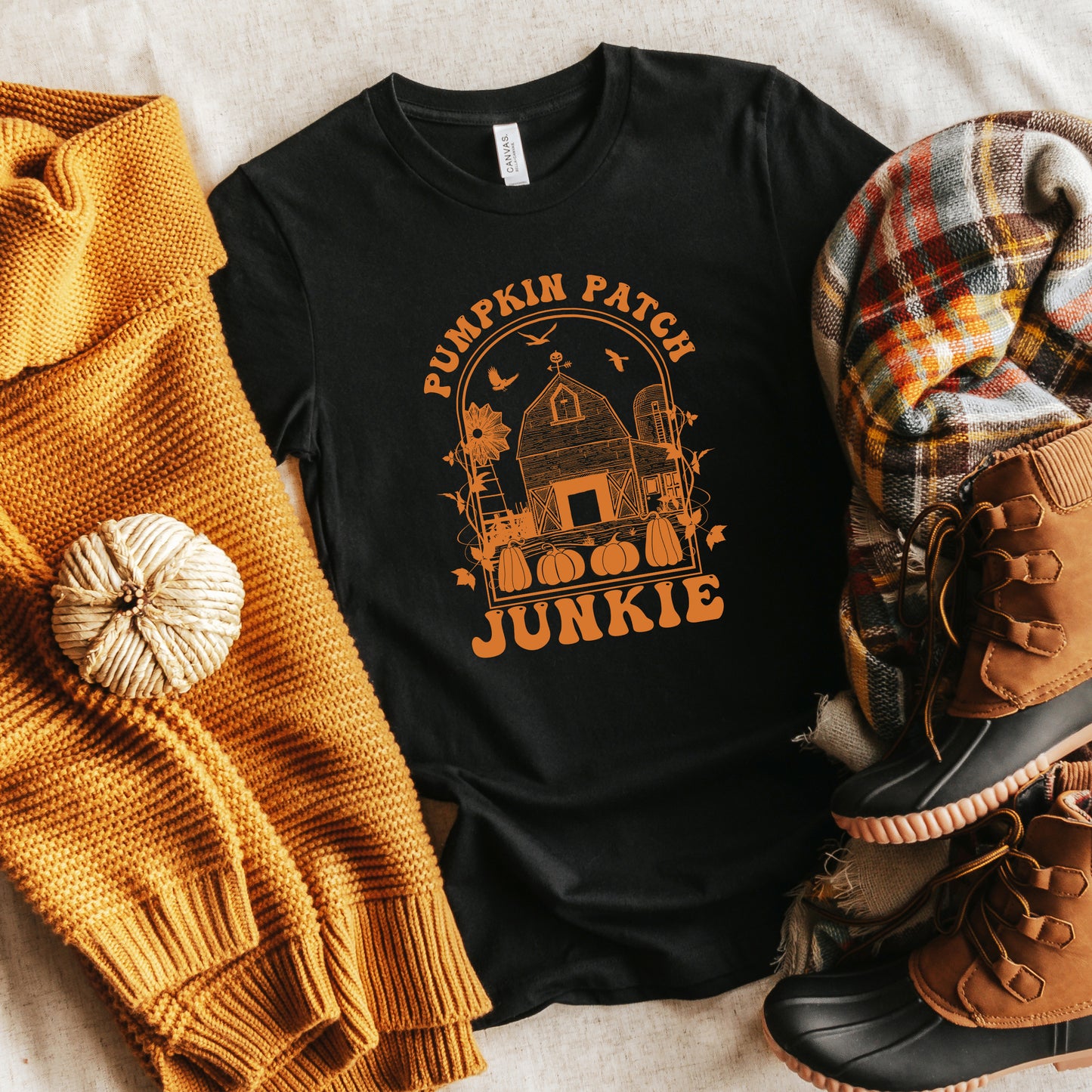 Pumpkin Patch Junkie | Short Sleeve Graphic Tee