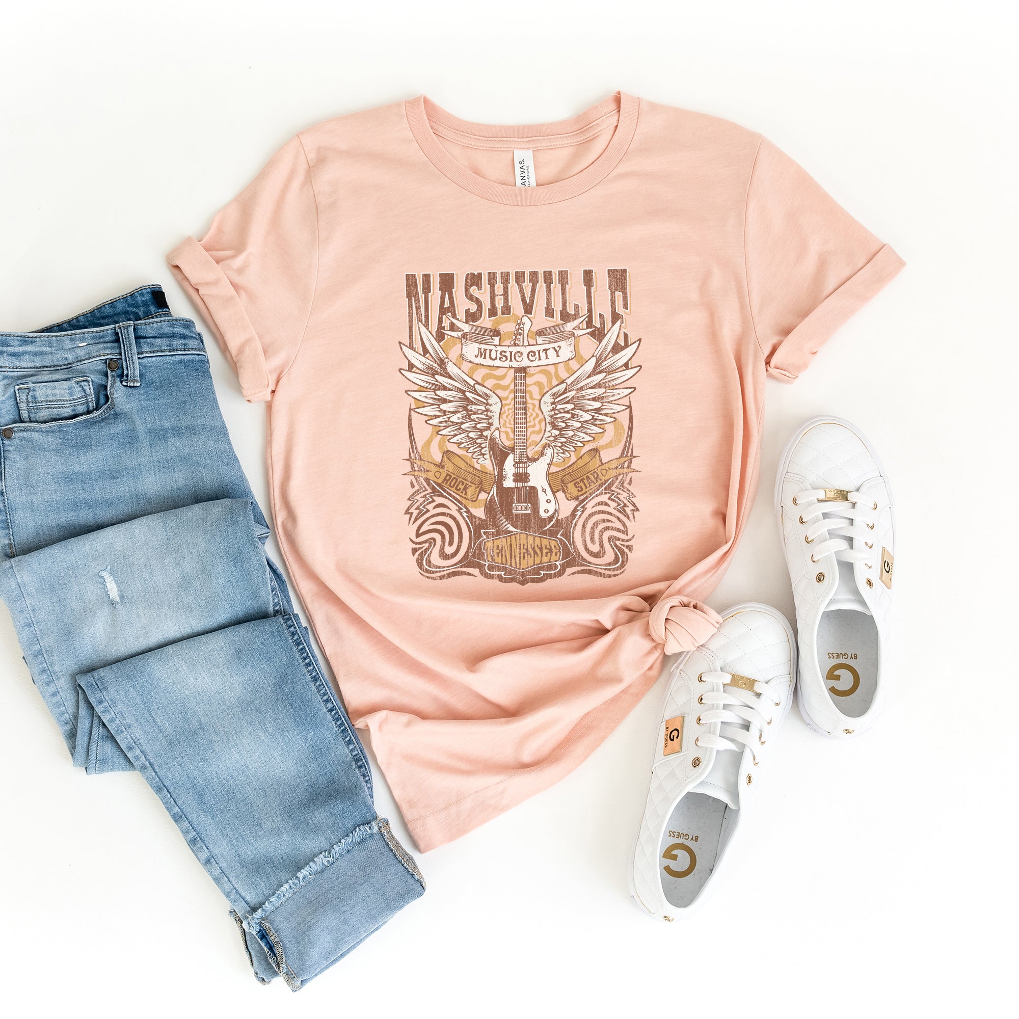 Nashville Guitar Wings | Short Sleeve Graphic Tee