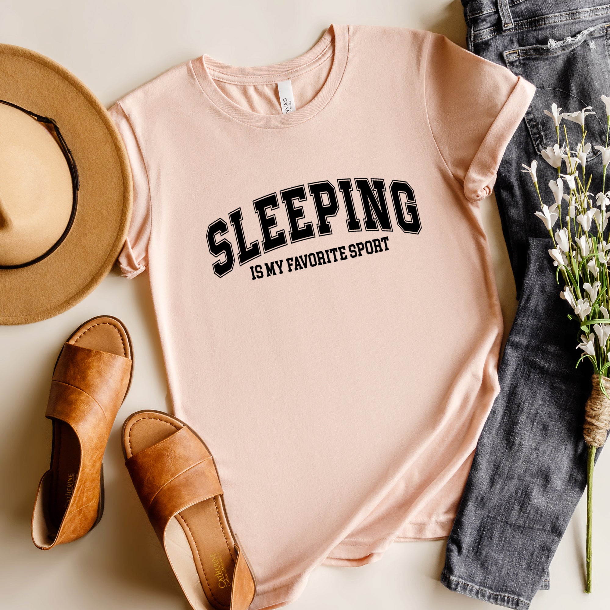Sleeping Is My Favorite Sport | Short Sleeve Graphic Tee