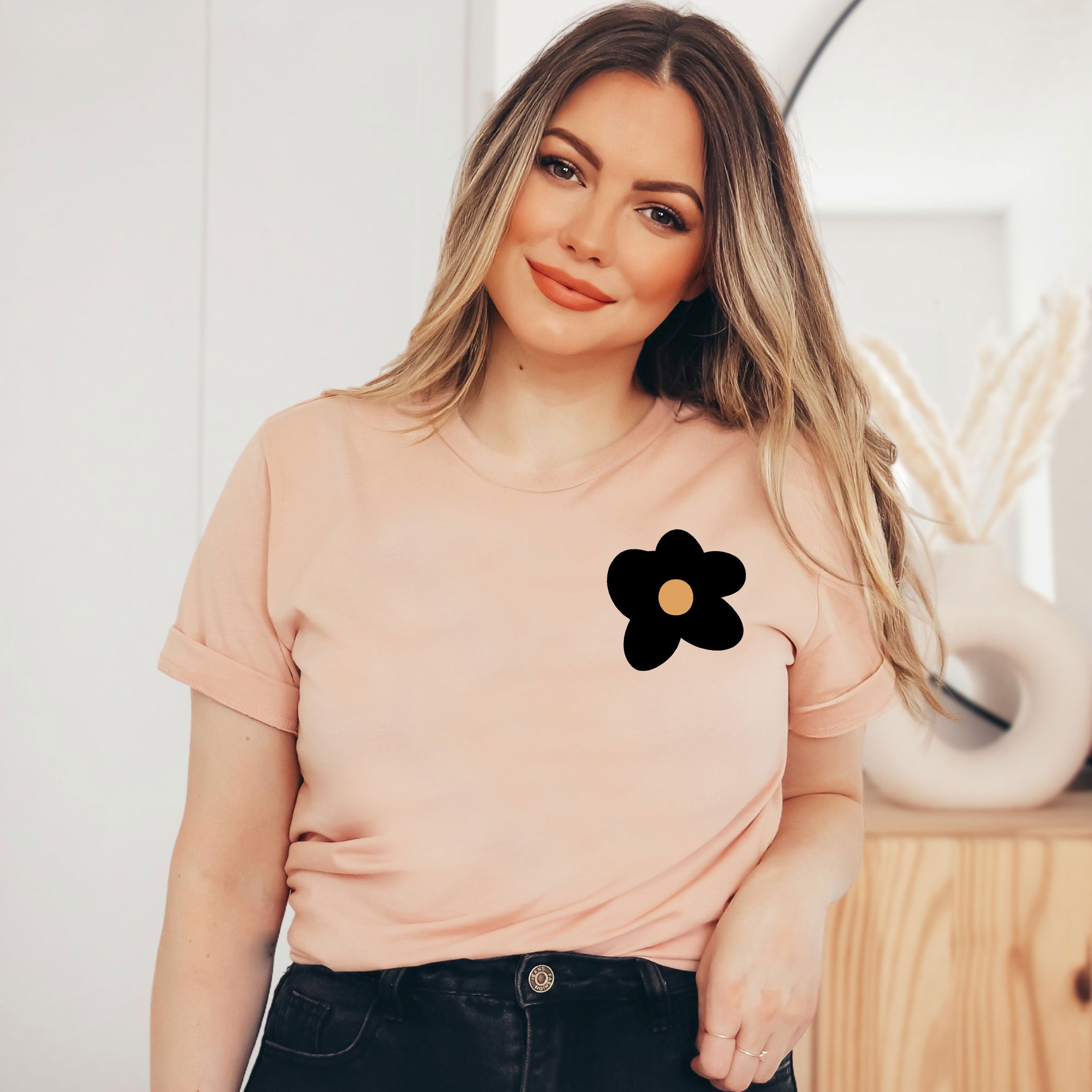 Trick Or Treat Flowers | Front & Back Short Sleeve Graphic Tee