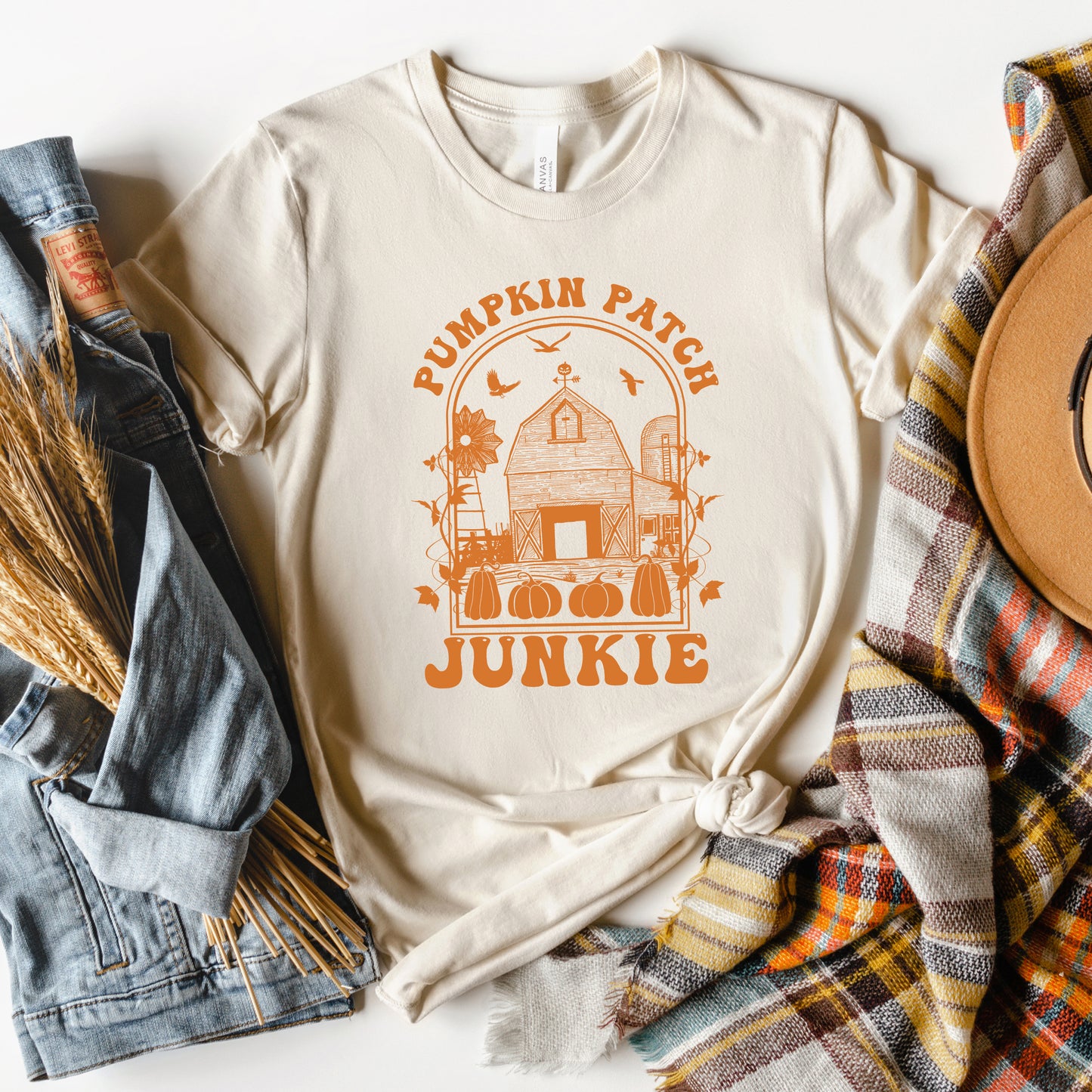 Pumpkin Patch Junkie | Short Sleeve Graphic Tee