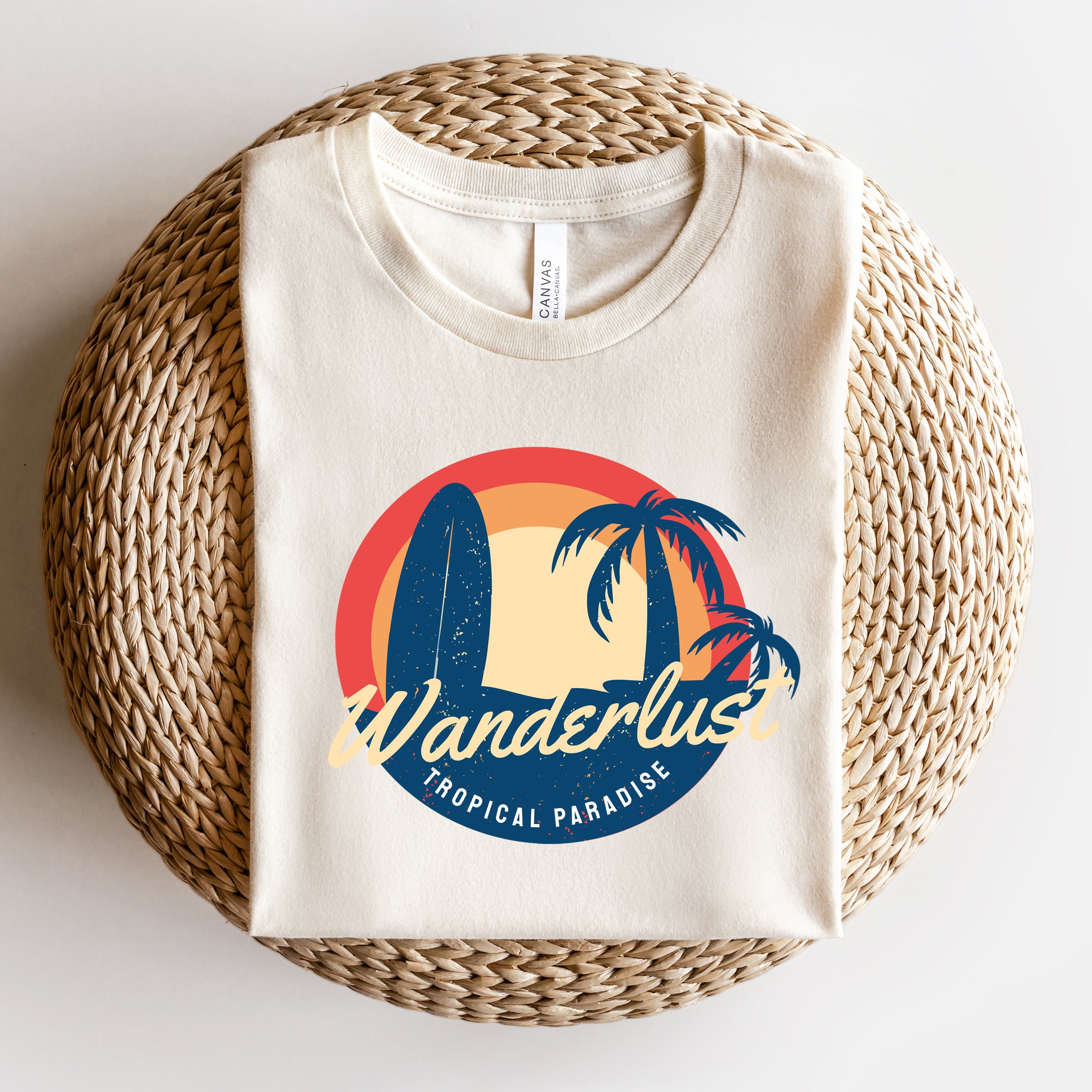Wanderlust Tropical Paradise | Short Sleeve Graphic Tee